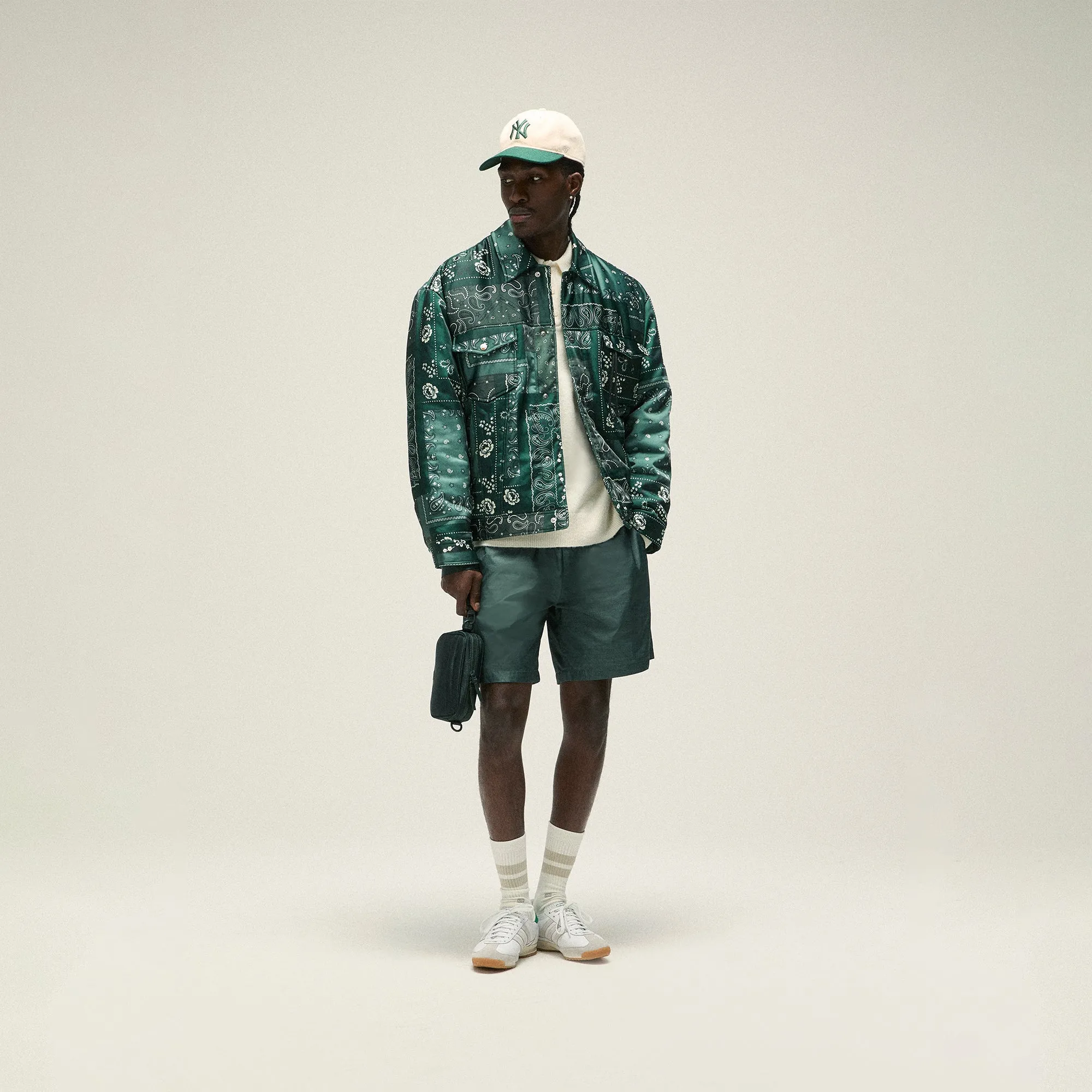 Kith Puffed Jase Satin Trucker Jacket - Stadium | Parallel