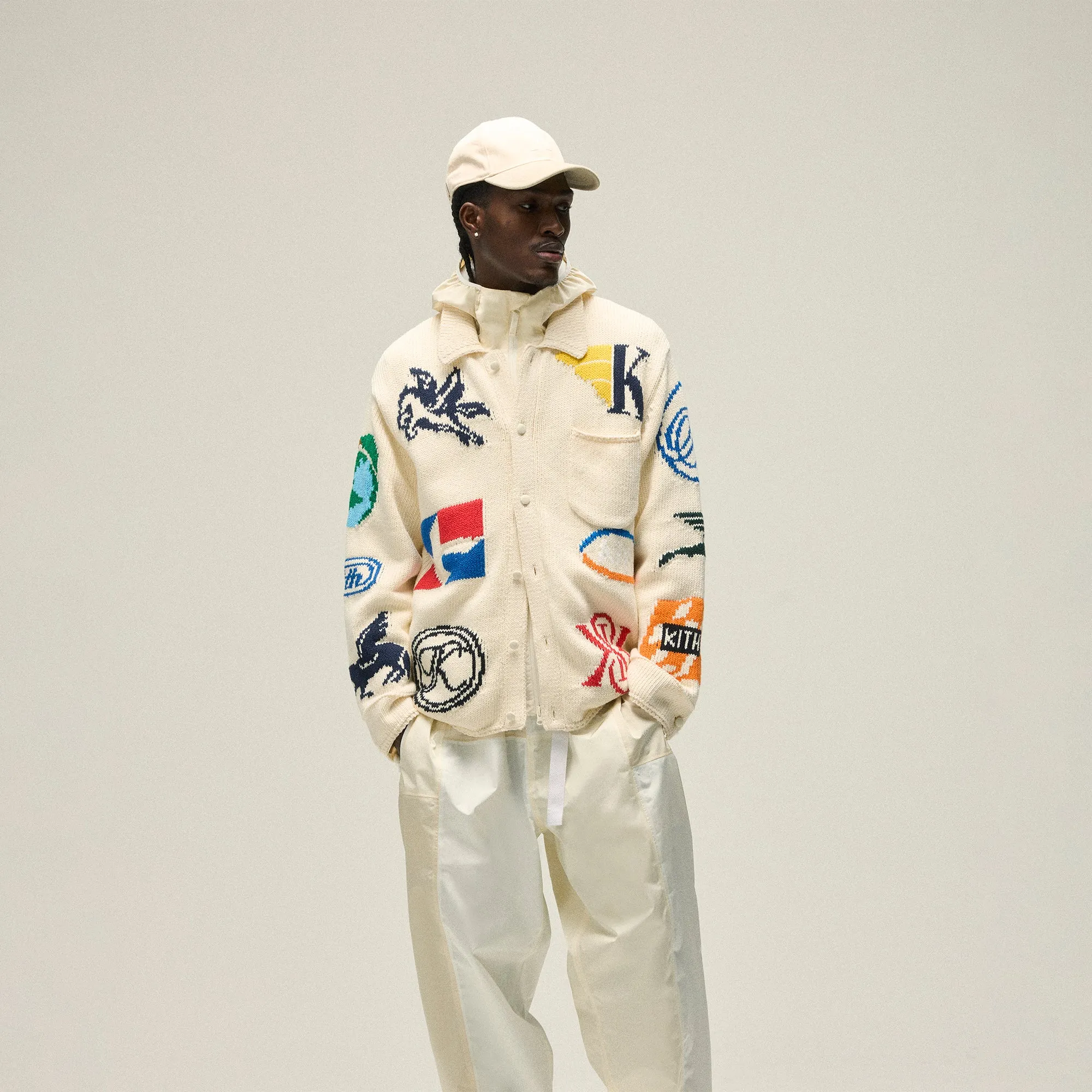 Kith Chunky Knit Ginza Cardigan - Sandrift sold by Kith product image thumbnail 3