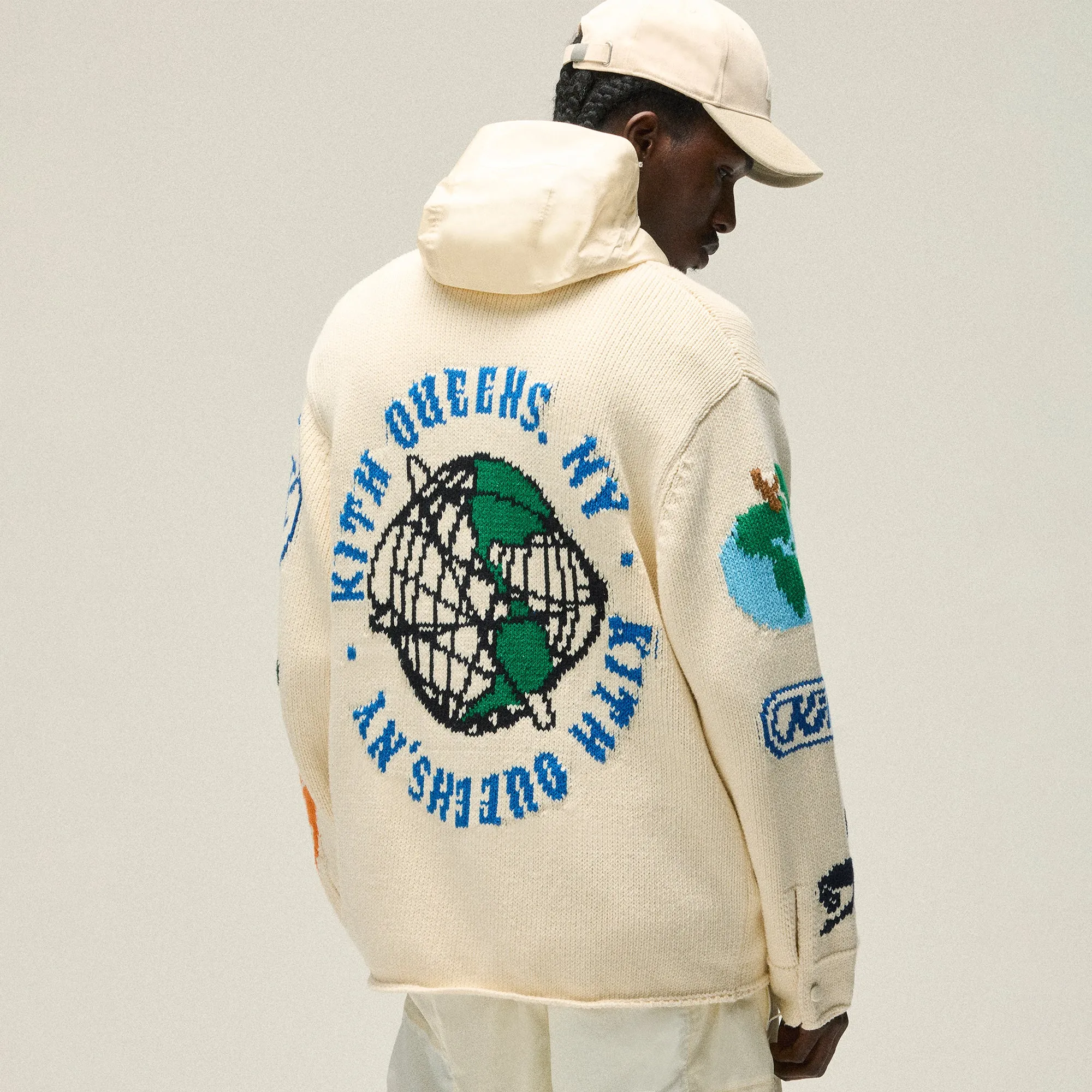 Kith Chunky Knit Ginza Cardigan - Sandrift sold by Kith product image thumbnail 4