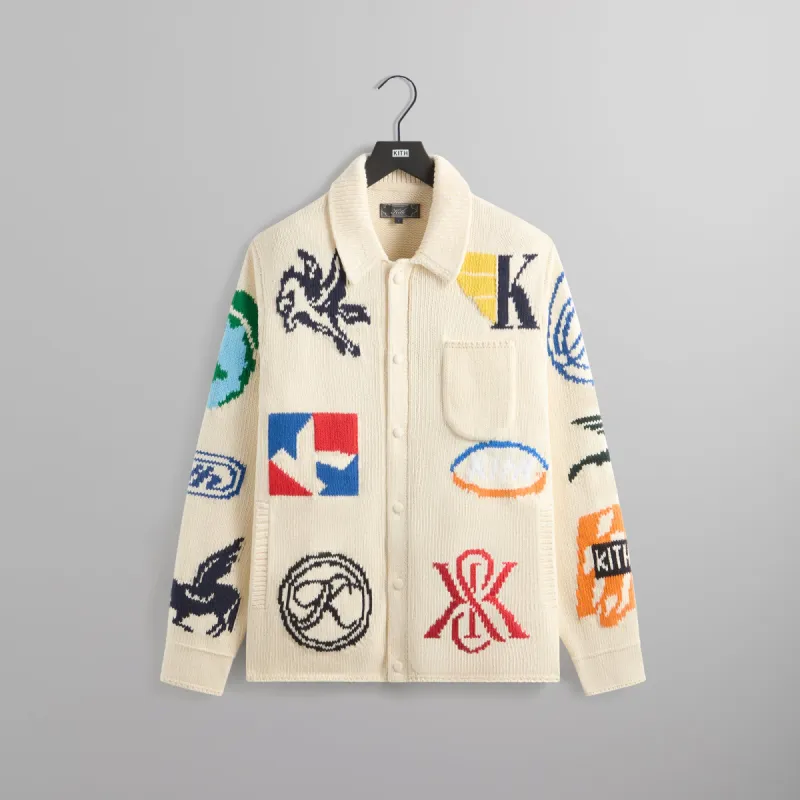 Kith Chunky Knit Ginza Cardigan - Sandrift sold by Kith