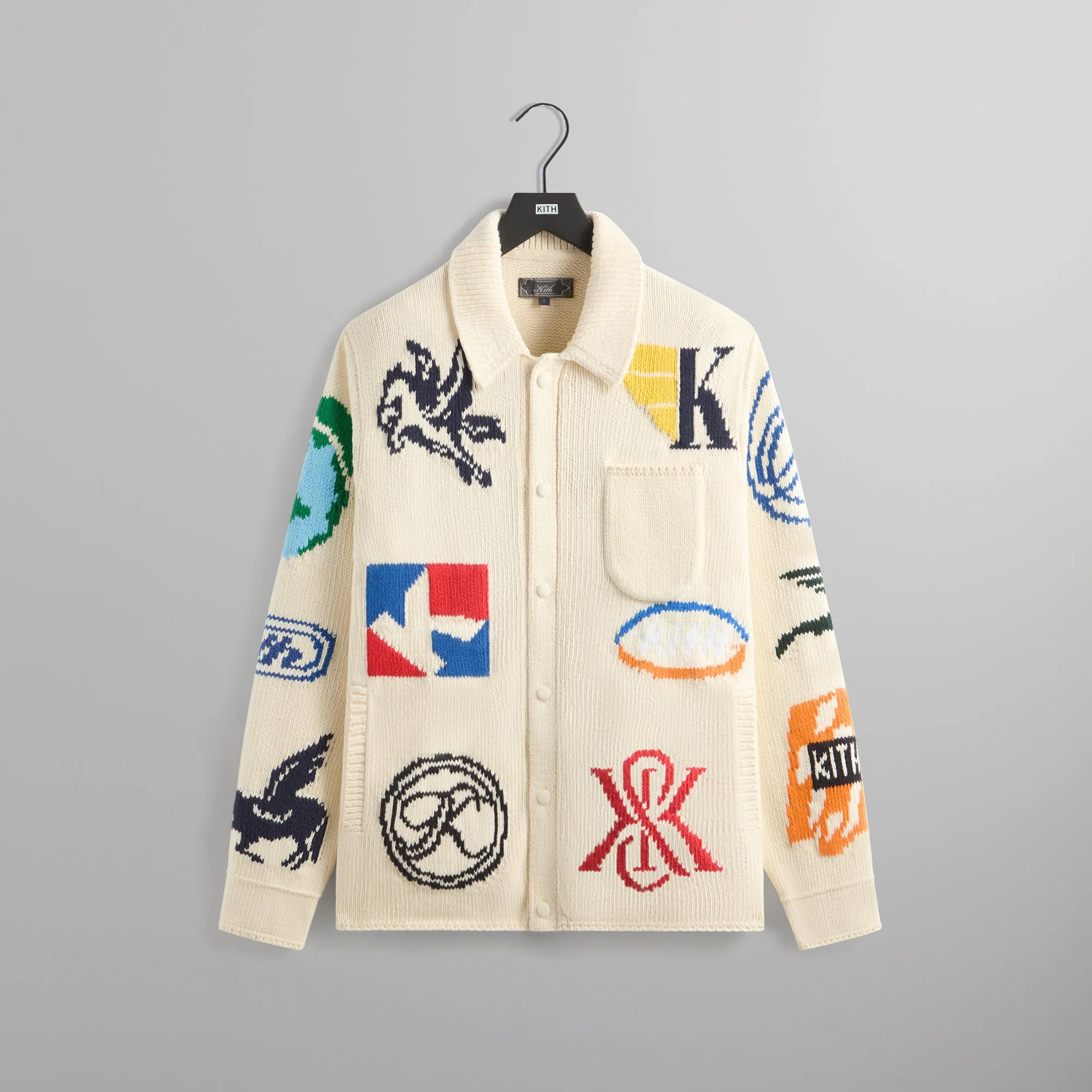 Kith Chunky Knit Ginza Cardigan - Sandrift sold by Kith