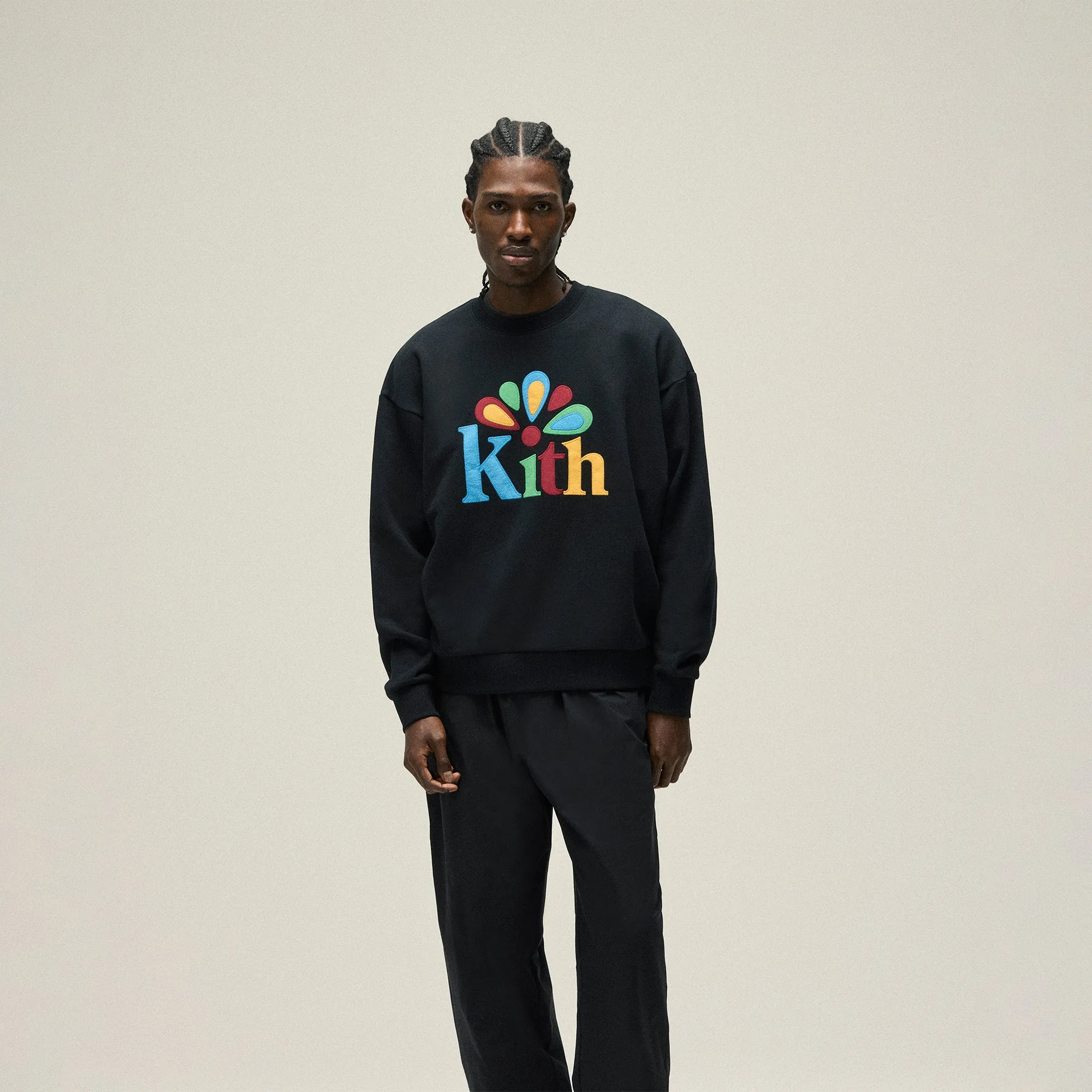 Kith Serif Applique Nelson Crewneck - Black sold by Kith product image thumbnail 2