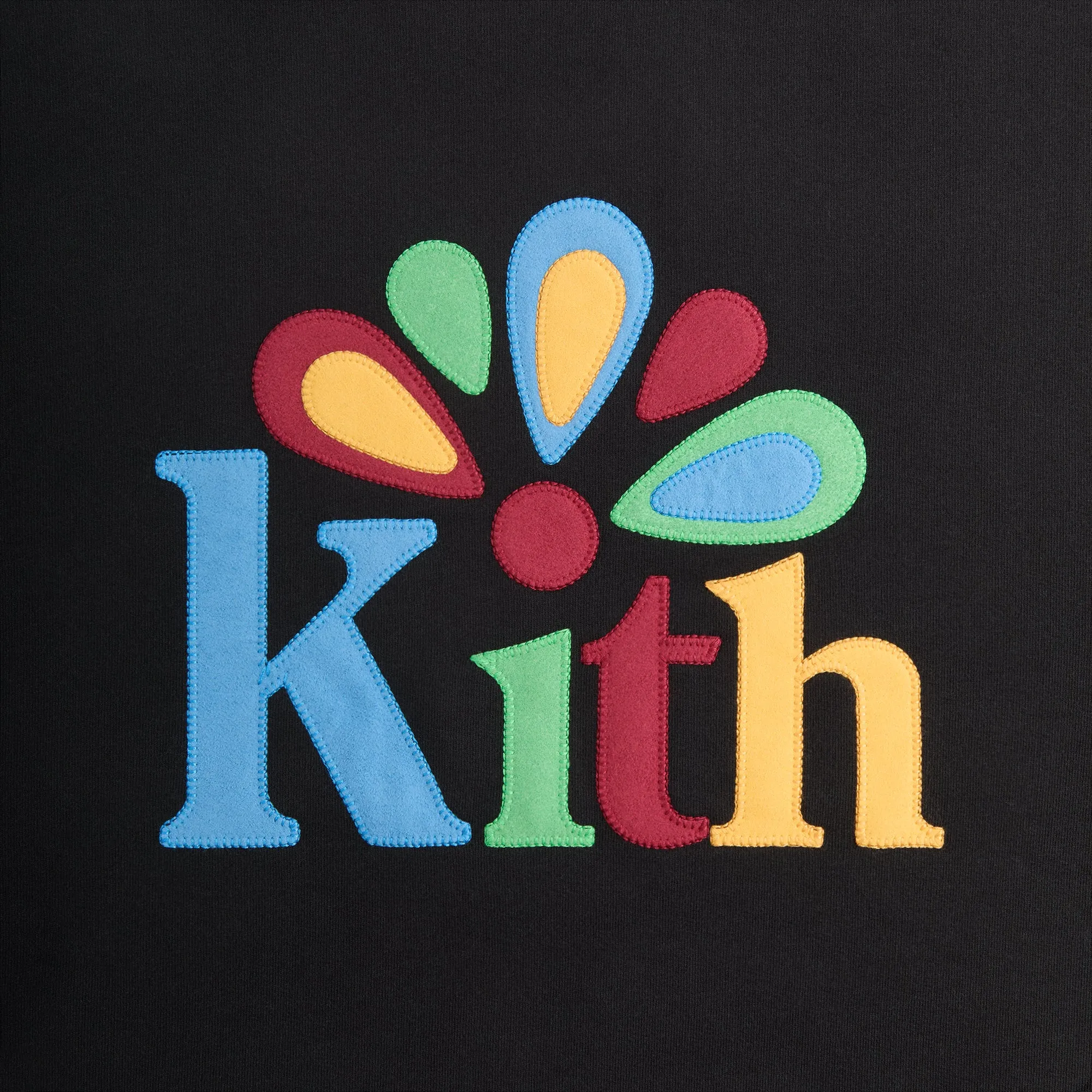 Kith Serif Applique Nelson Crewneck - Black sold by Kith product image thumbnail 4