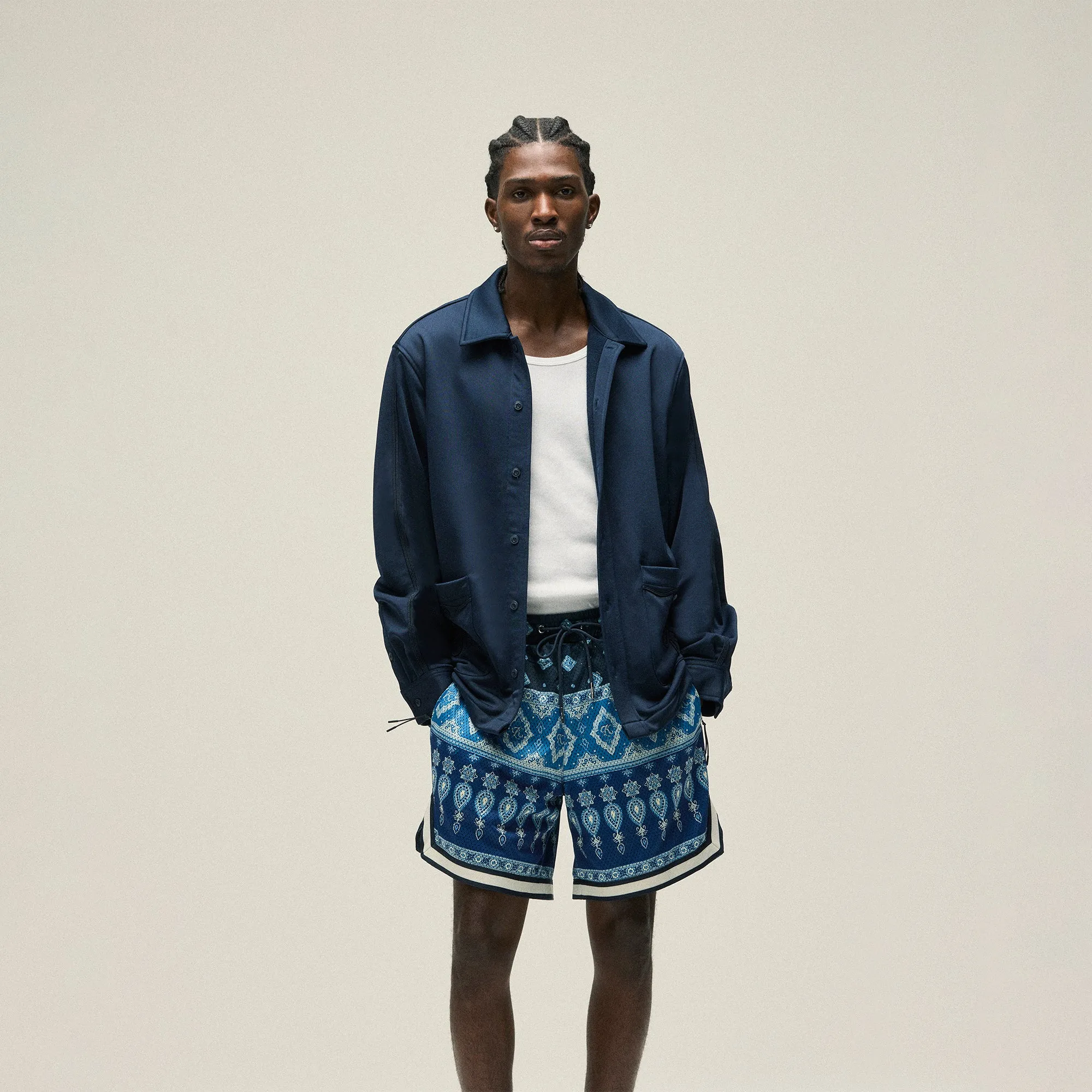 Kith Long Sleeve Boxy Collared Overshirt - Nocturnal sold by Kith product image thumbnail 2