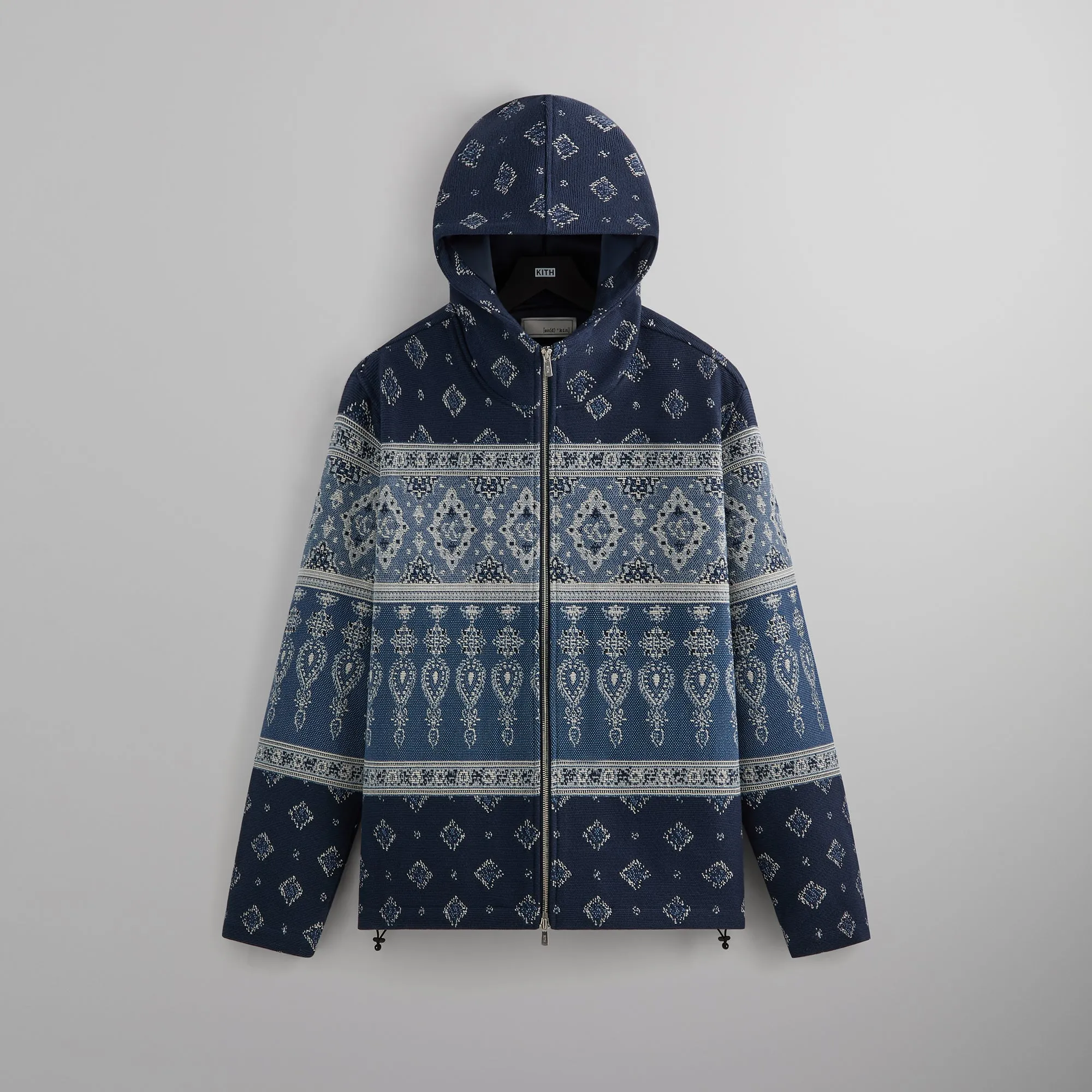 &Kin Branden Tapestry Full Zip Hoodie - Nocturnal sold by Kith