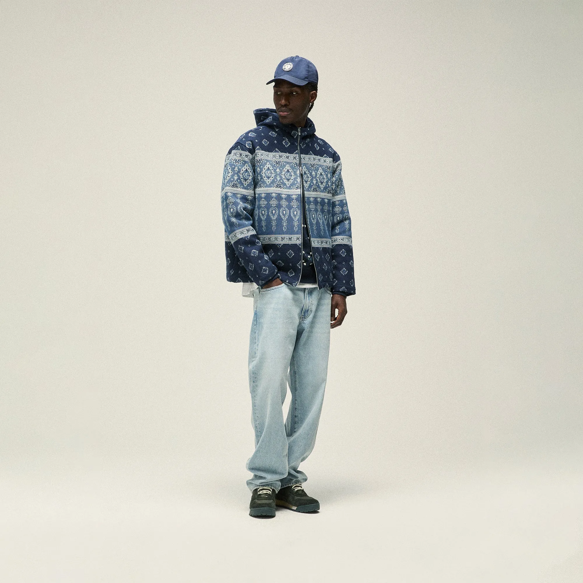 &Kin Branden Tapestry Full Zip Hoodie - Nocturnal sold by Kith product image thumbnail 2