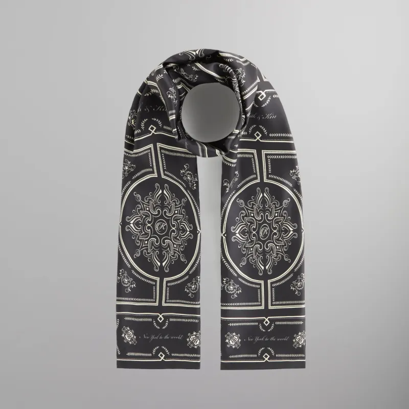 Kith Printed Deco Scarf - Black sold by Kith