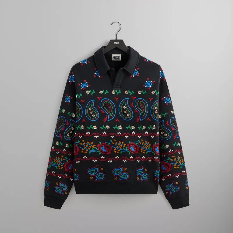 Kith Nelson Collared Overshirt  - Black sold by Kith