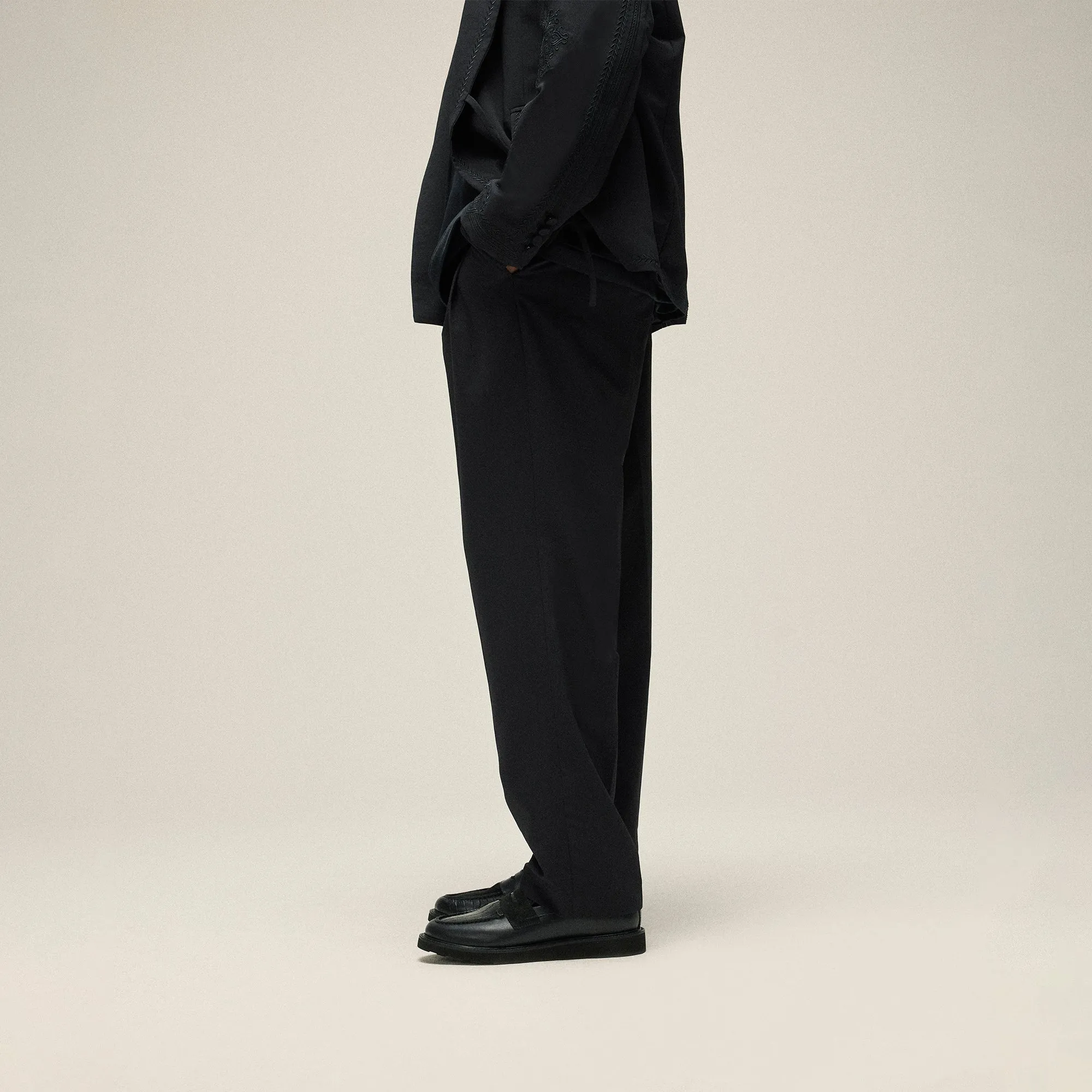 &Kin Kylan Pleater Trouser - Black sold by Kith product image thumbnail 4