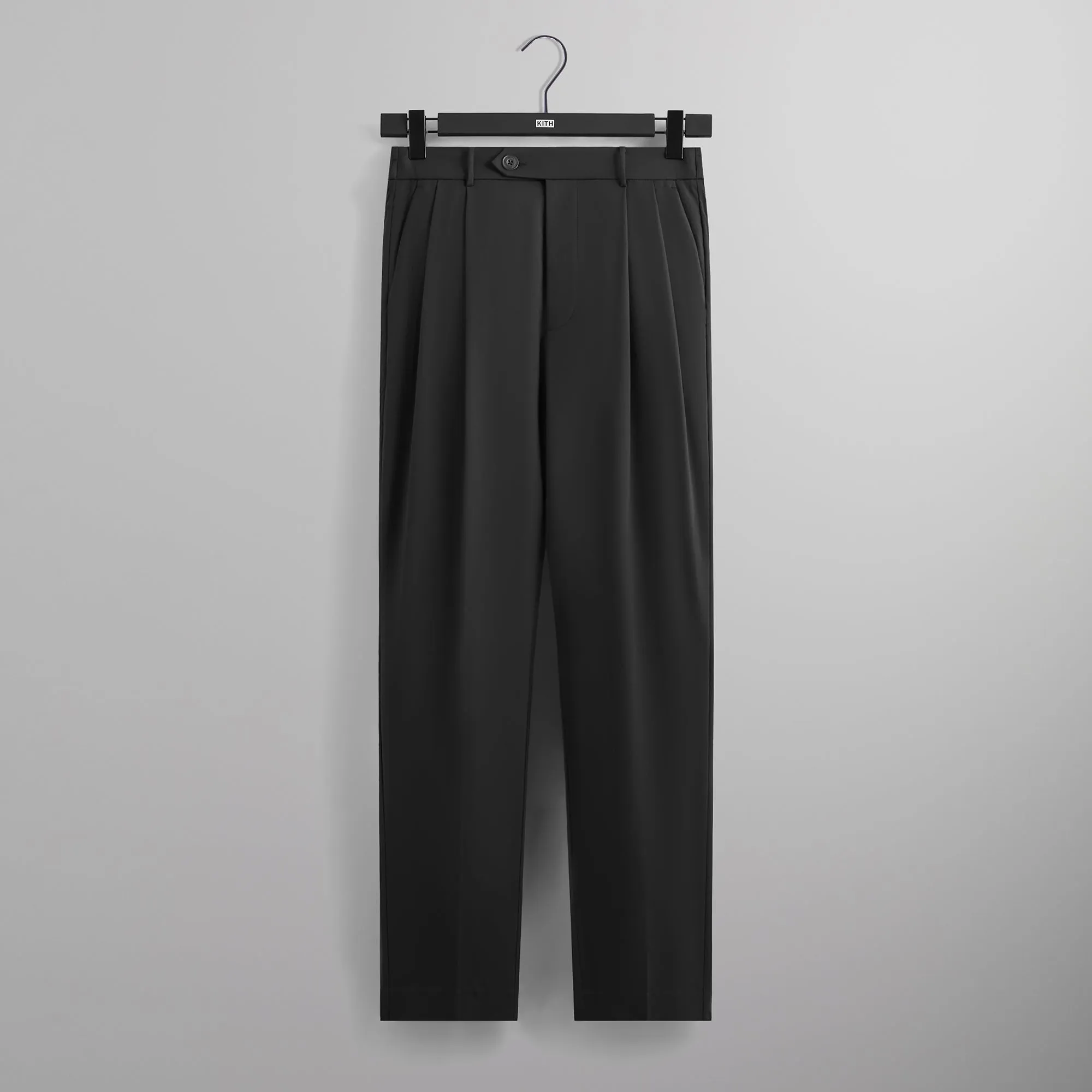 &Kin Kylan Pleater Trouser - Black sold by Kith