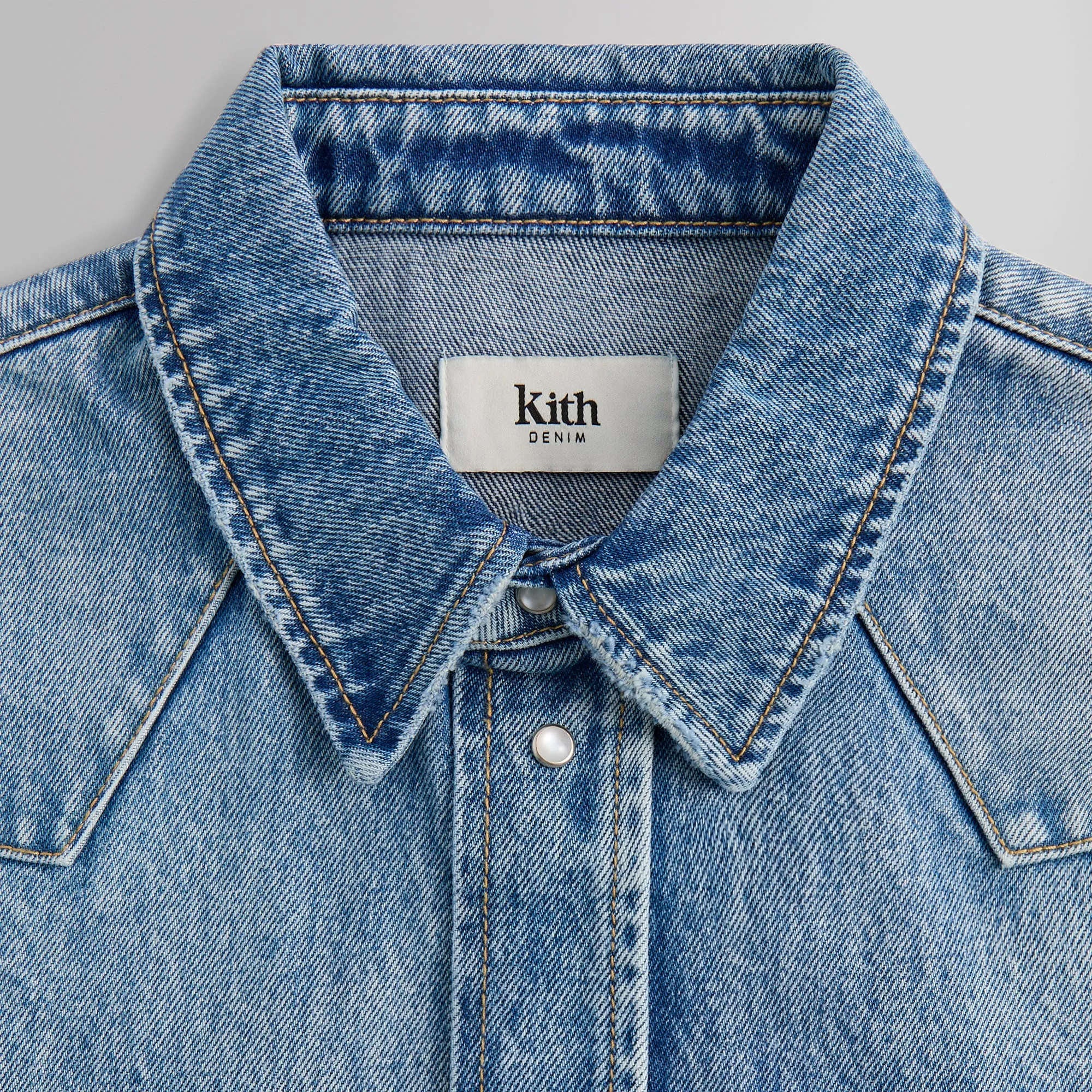 Kith Webster Denim Shirt - Medium Indigo sold by Kith product image thumbnail 5
