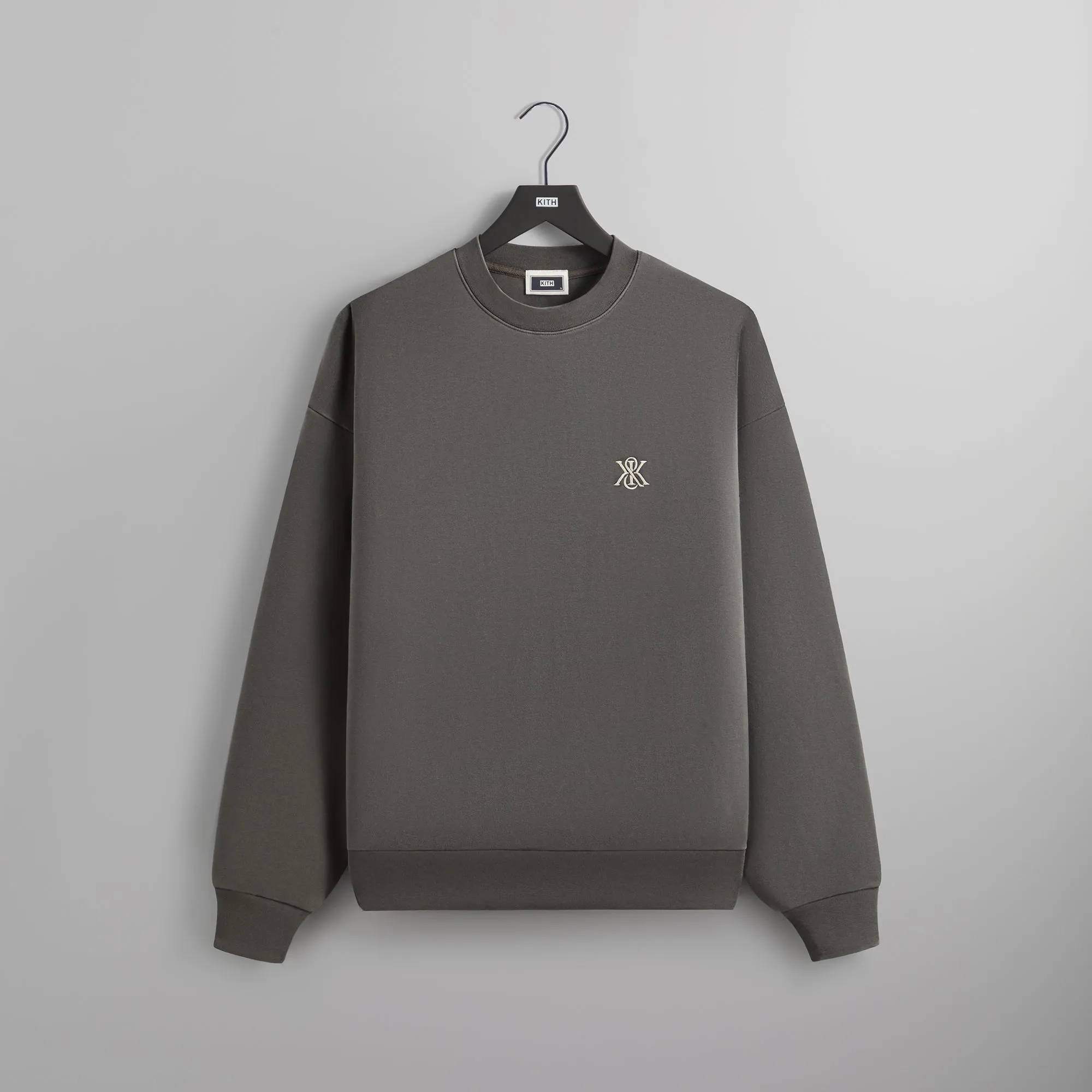 Kith Compact Knit Nelson Crewneck - Somber sold by Kith