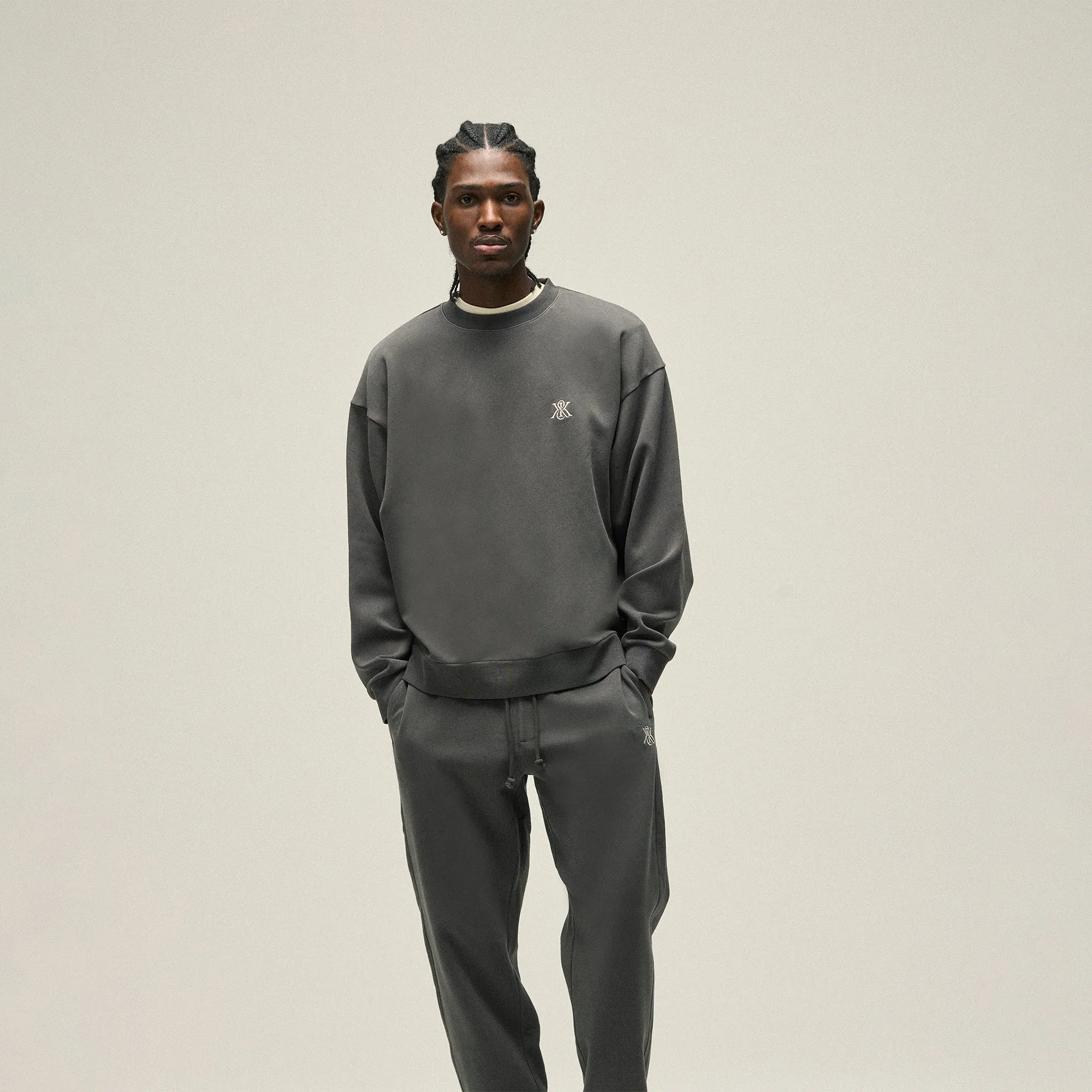 Kith Compact Knit Nelson Crewneck - Somber sold by Kith product image thumbnail 2