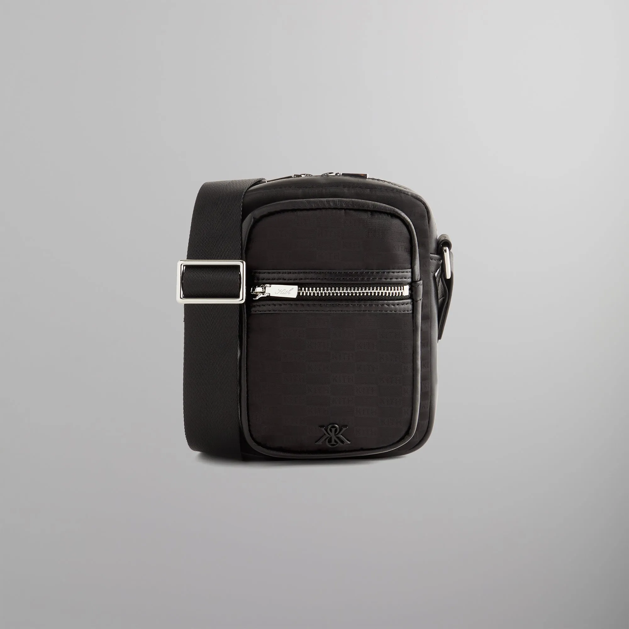 Kith Monogram Nylon Jacquard Utility Pouch - Black sold by Kith