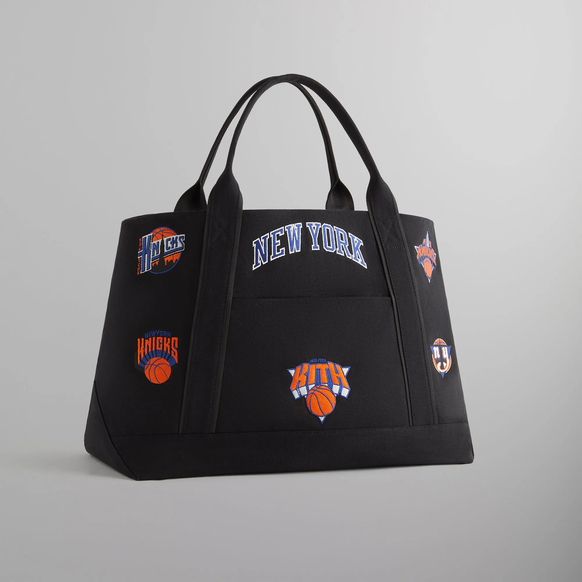 Kith for the New York Knicks All Over Embroidered Canvas Tote - Black sold by Kith product image thumbnail 5