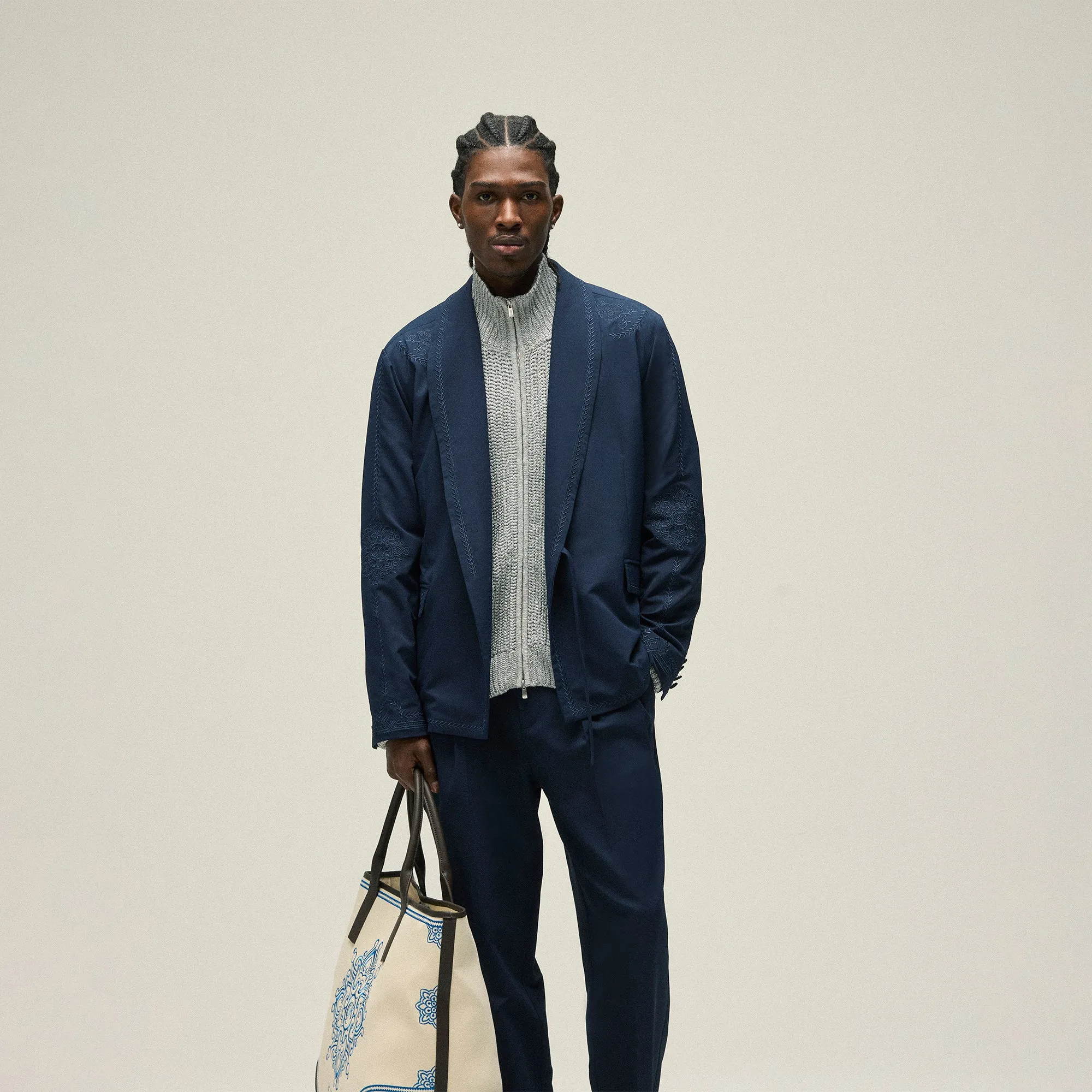 &Kin Kylan Pleater Trouser - Nocturnal sold by Kith product image thumbnail 2