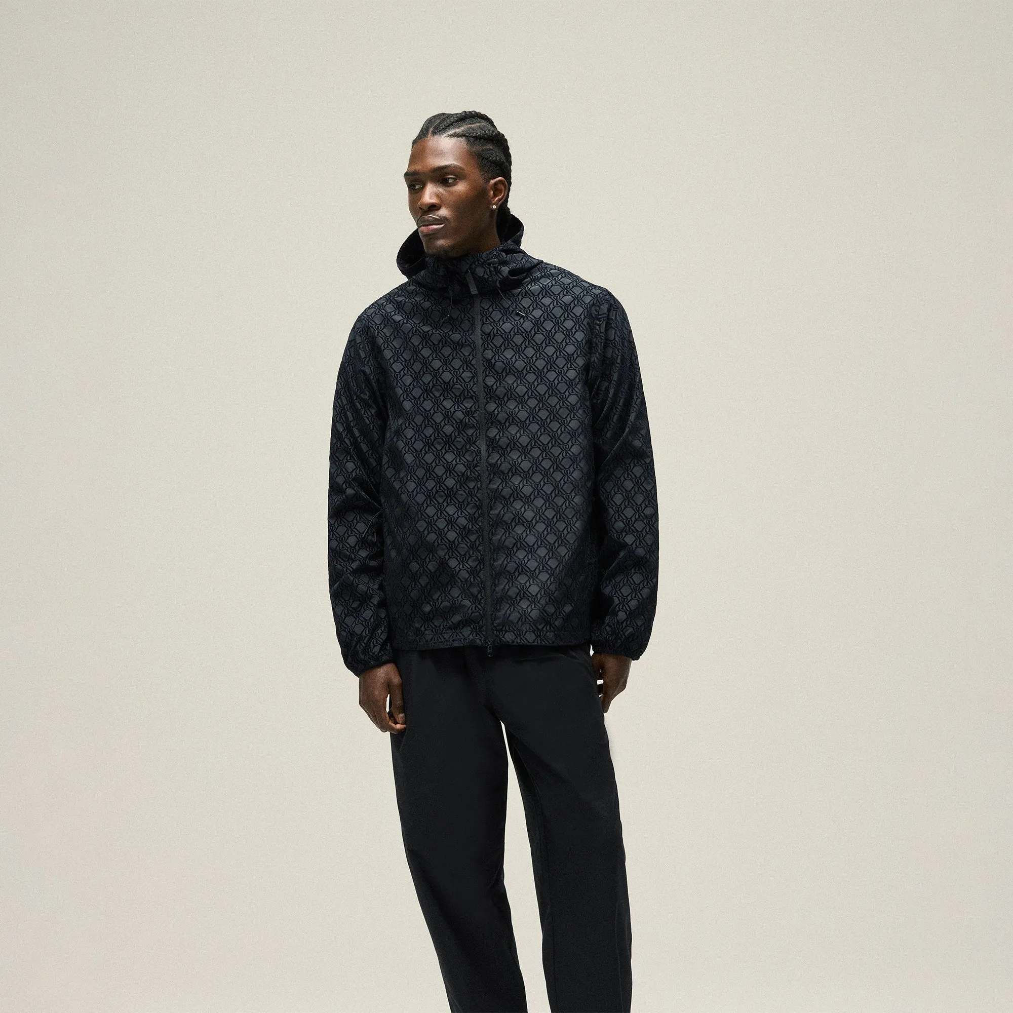 Kith Flocked Crest Damien Windbreaker - Black sold by Kith product image thumbnail 2