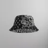 Kith Flocked Nylon Dawson Bucket Hat - Black sold by Kith