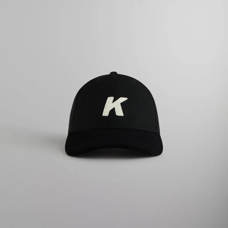 Kith Crochet K Aaron Classic Cap With Suede Brim - Black sold by Kith