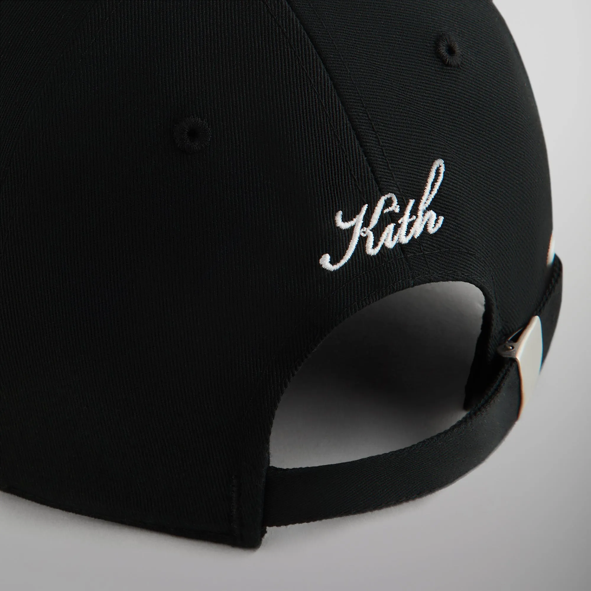 Kith Crochet K Aaron Classic Cap With Suede Brim - Black sold by Kith product image thumbnail 5