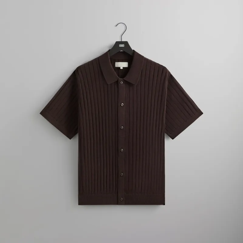 Kith Rhys Knit Stripe Buttondown - Incognito sold by Kith