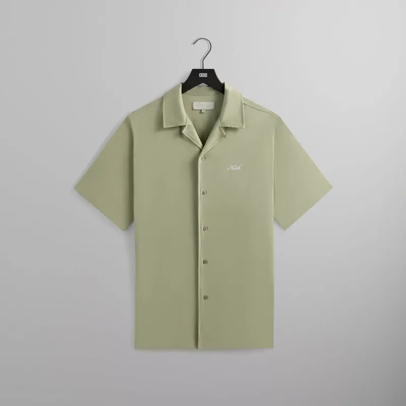 Kith Silk Cotton Short Sleeve Thompson Camp Collar Shirt - Region sold by Kith