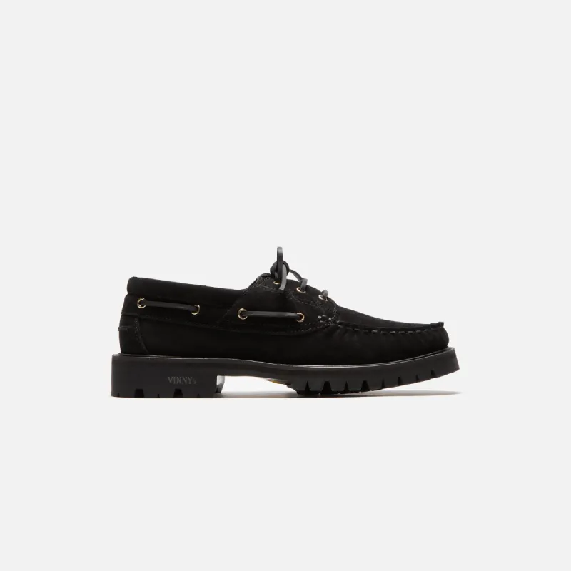 VINNY's Aztec Boat Shoe - Black Suede sold by Kith
