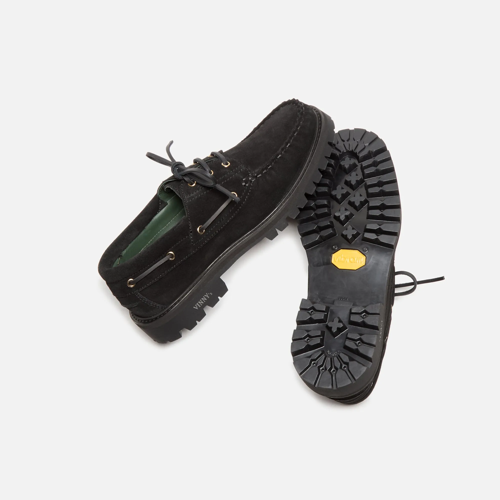VINNY's Aztec Boat Shoe - Black Suede sold by Kith product image thumbnail 4