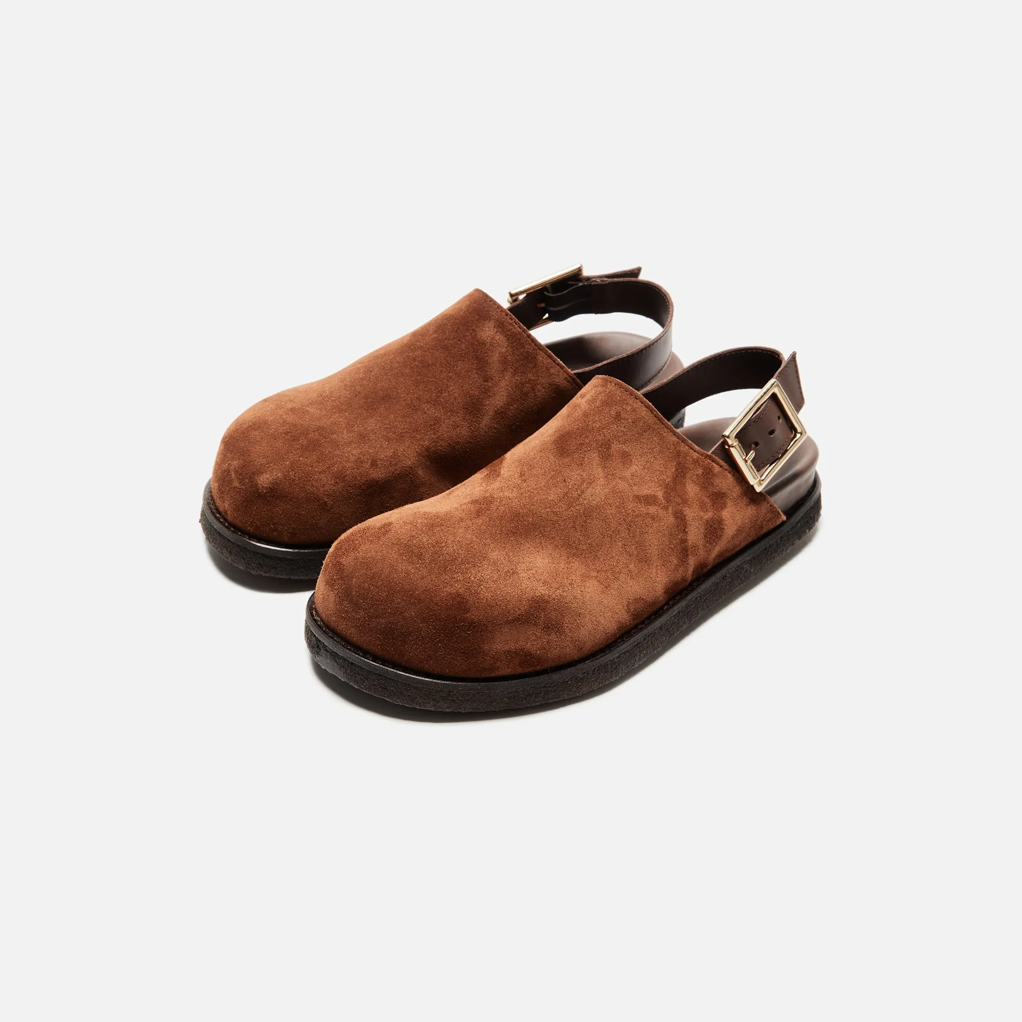 VINNY's Strapped Mule Suede - Dark Brown sold by Kith product image thumbnail 5
