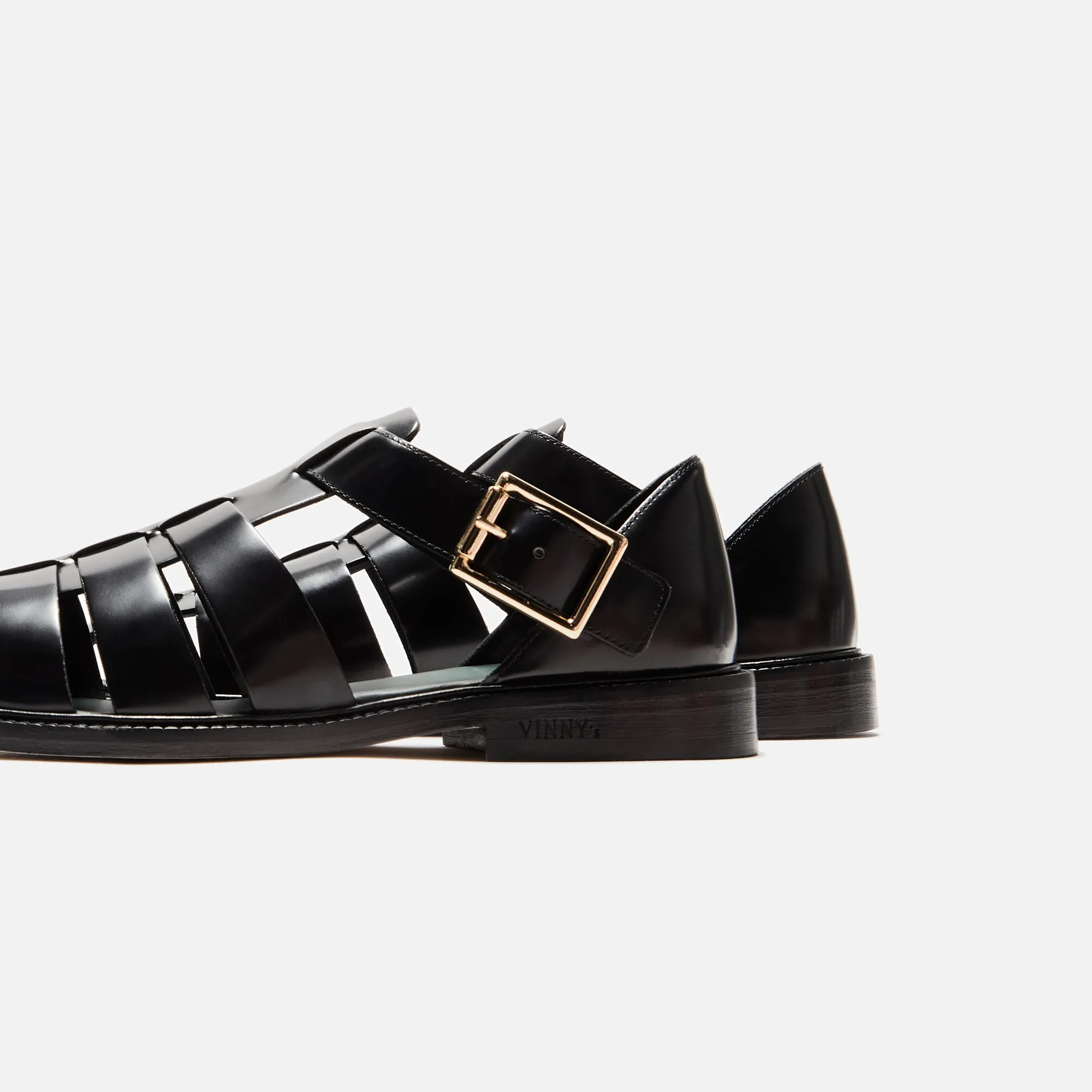 VINNY's Fisherman Sandal - Black Polido Leather sold by Kith product image thumbnail 3