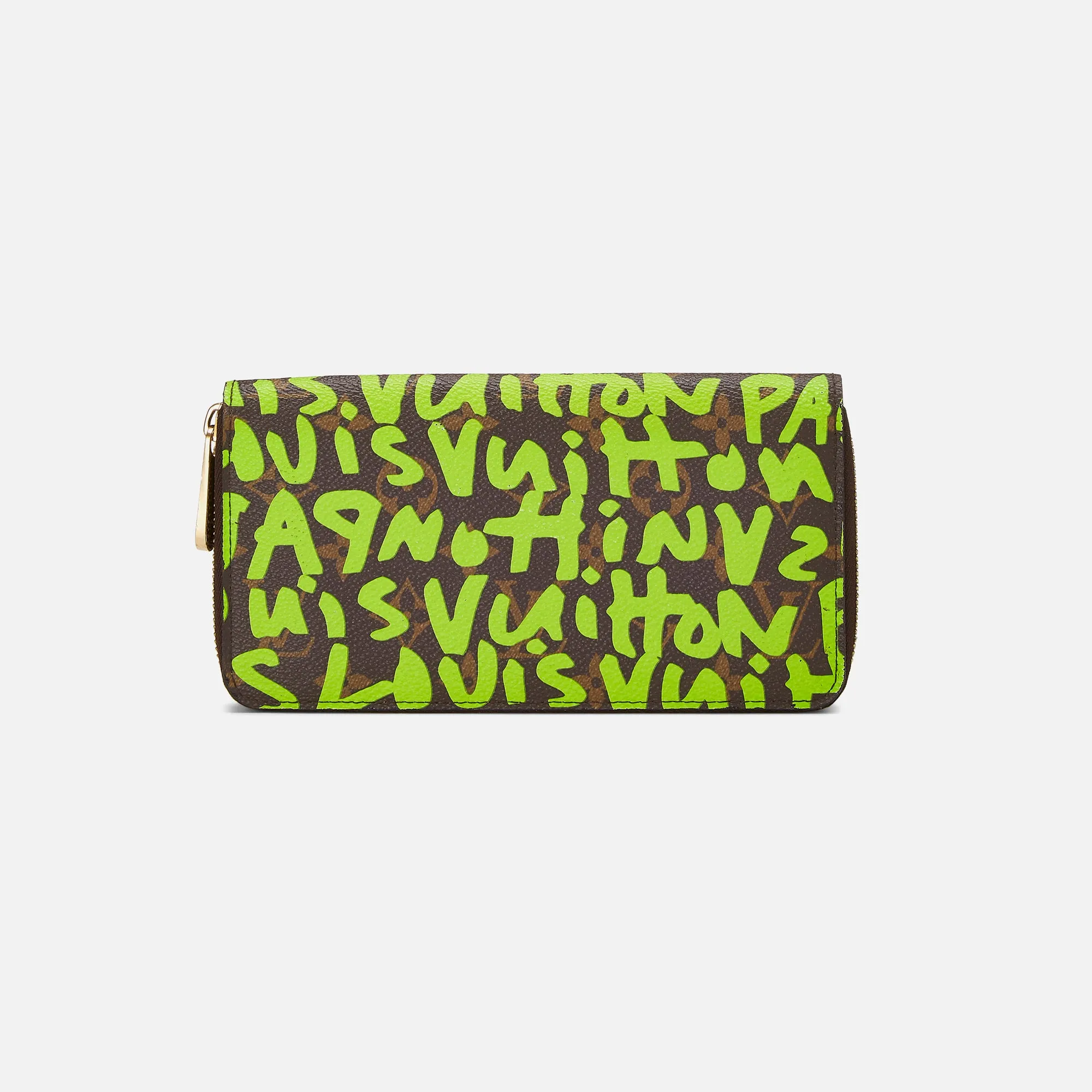 WGACA Louis Vuitton Sprouse Zippy Continental Wallet - Lime sold by Kith
