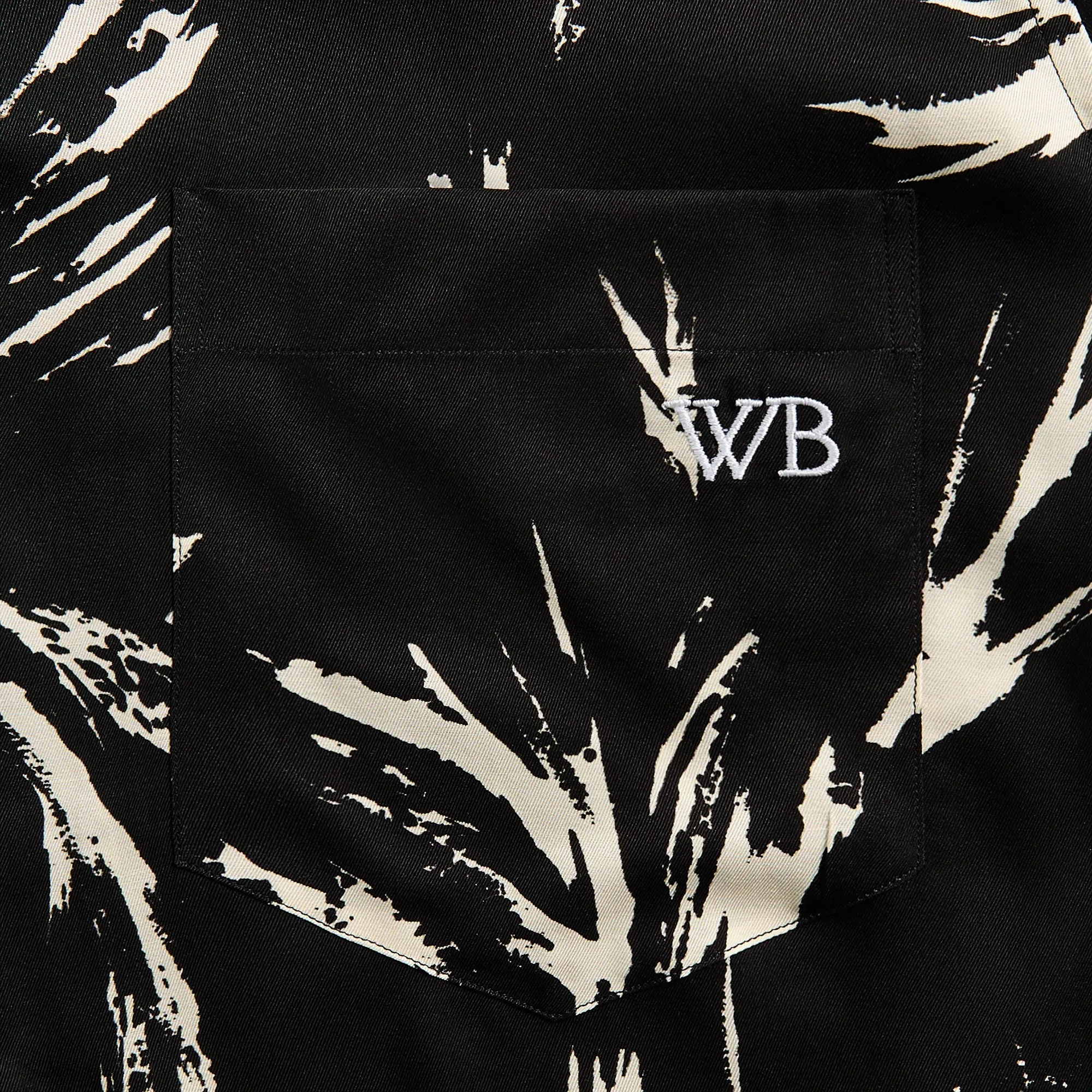 Wales Bonner Highlife Bowling Shirt - Mcnish Black / White sold by Kith product image thumbnail 2