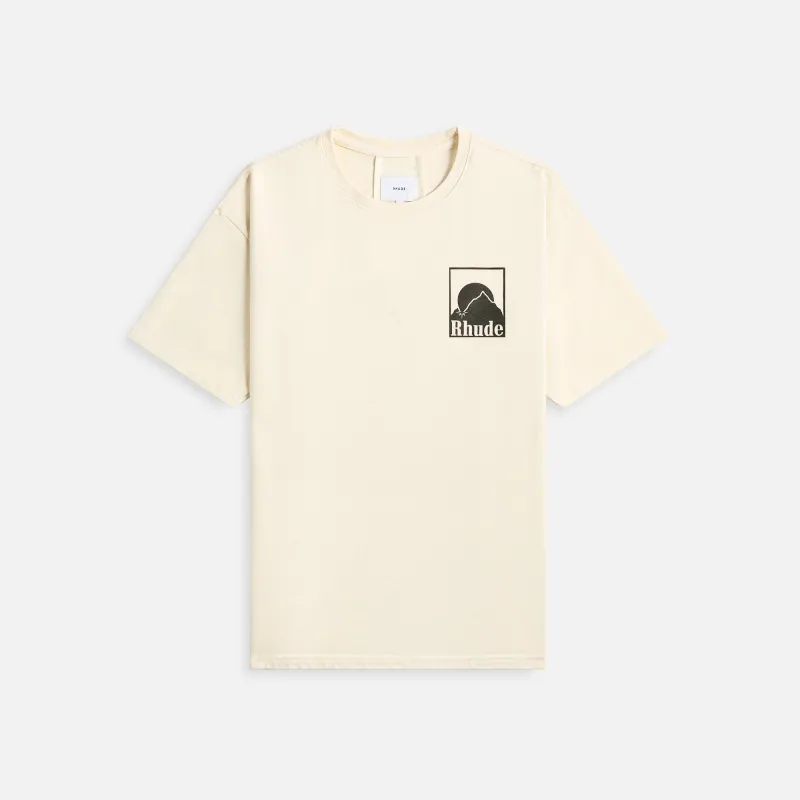 Rhude Moonlight Badge Tee - Vintage White sold by Kith