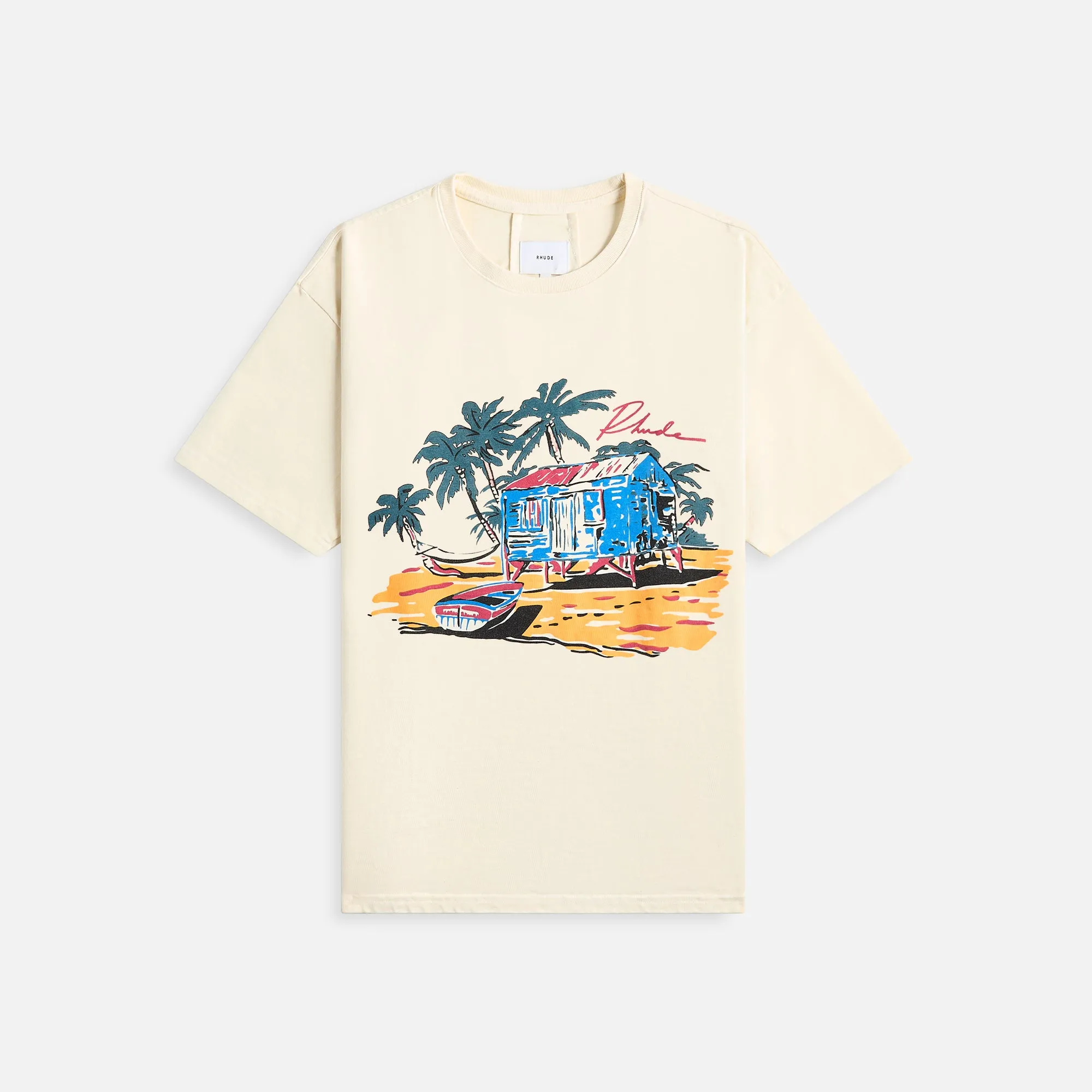 Rhude Beach-Side Tee - Vintage White sold by Kith