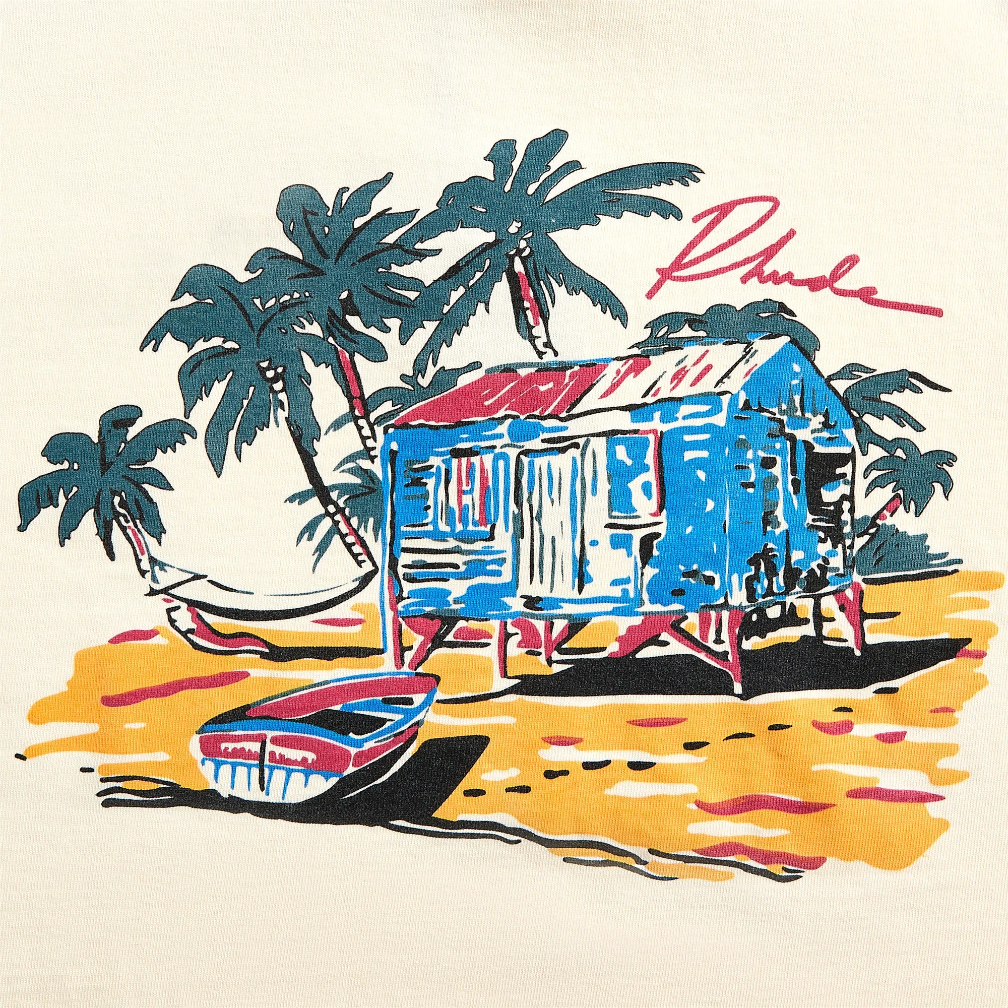 Rhude Beach-Side Tee - Vintage White sold by Kith product image thumbnail 3