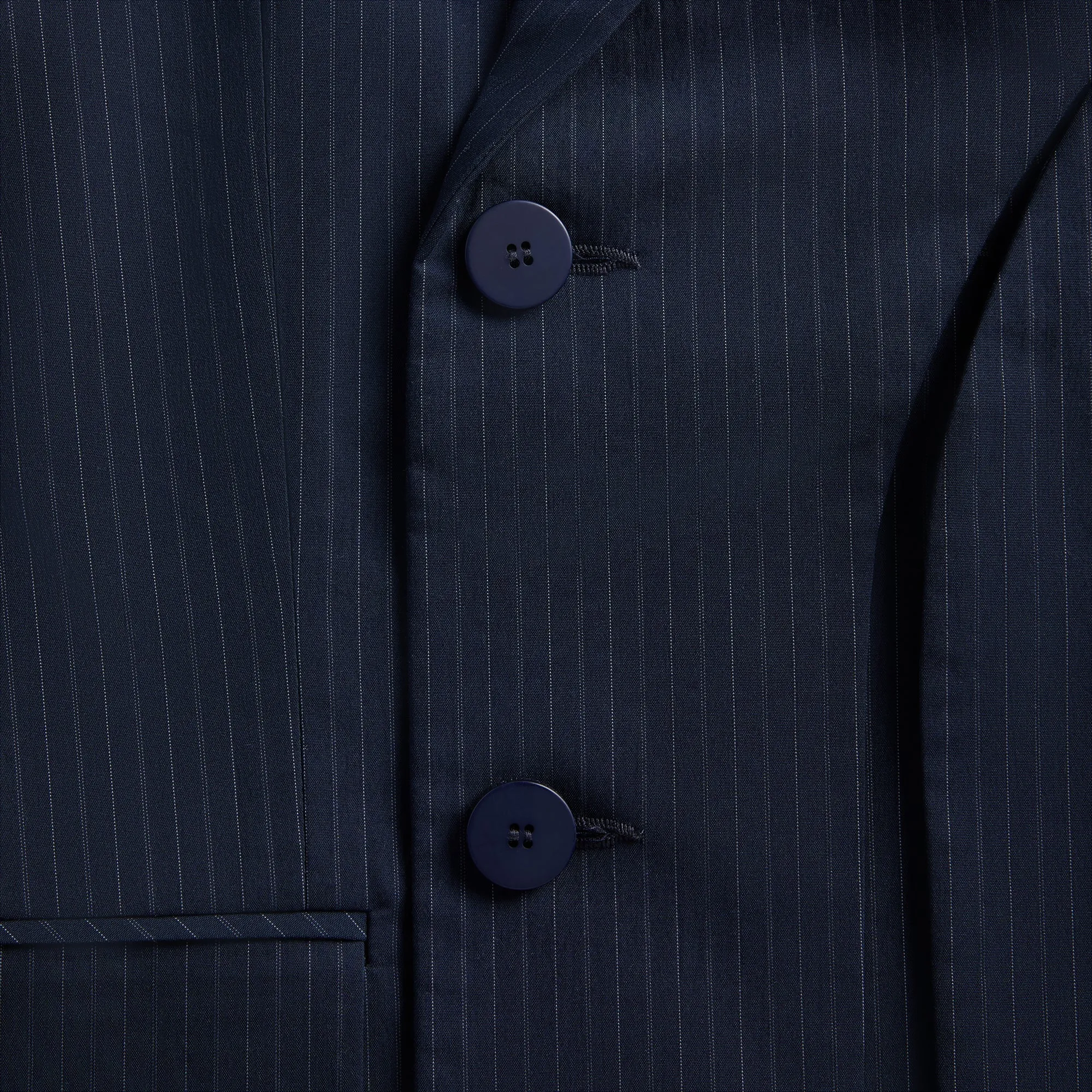 Ottolinger Oversized Split Blazer - Navy Striped sold by Kith product image thumbnail 3