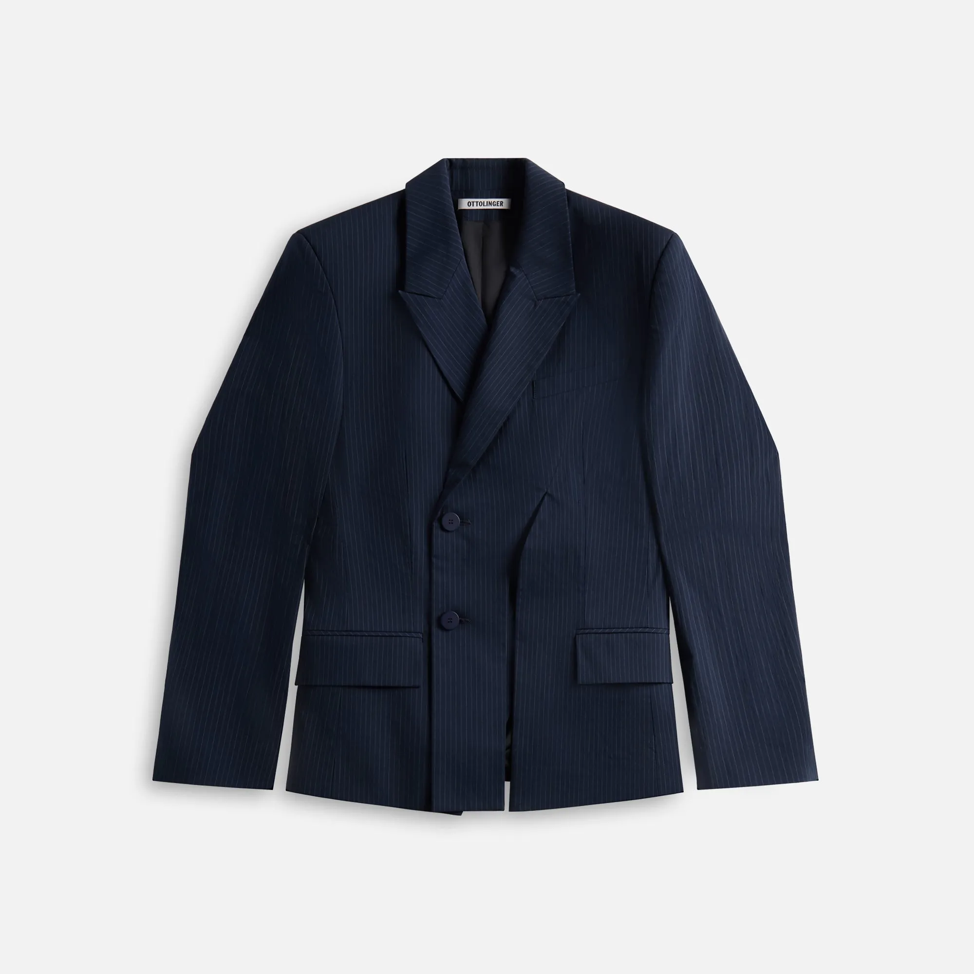Ottolinger Oversized Split Blazer - Navy Striped sold by Kith