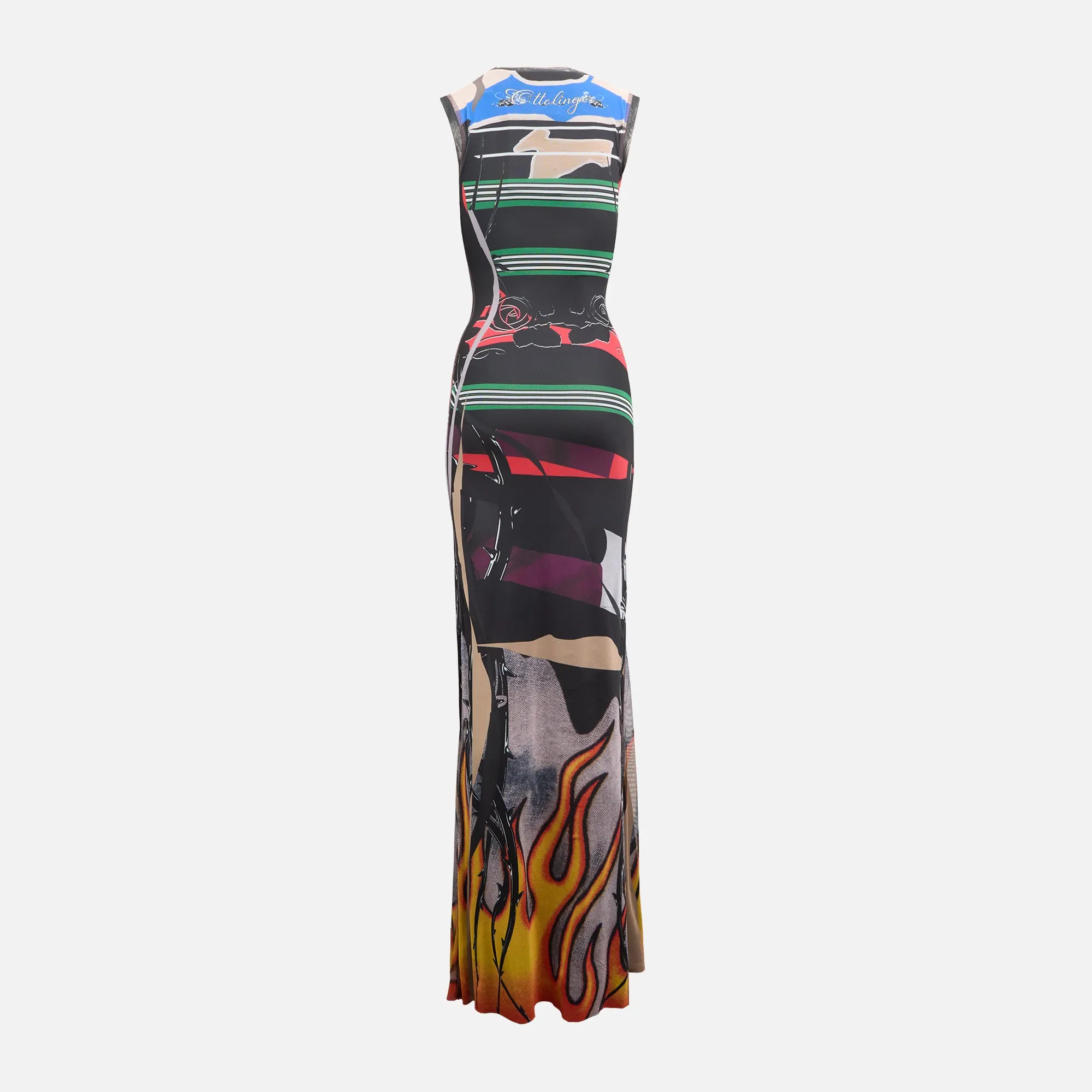 Ottolinger Mesh Maxi Dress - Polo Print sold by Kith product image thumbnail 2