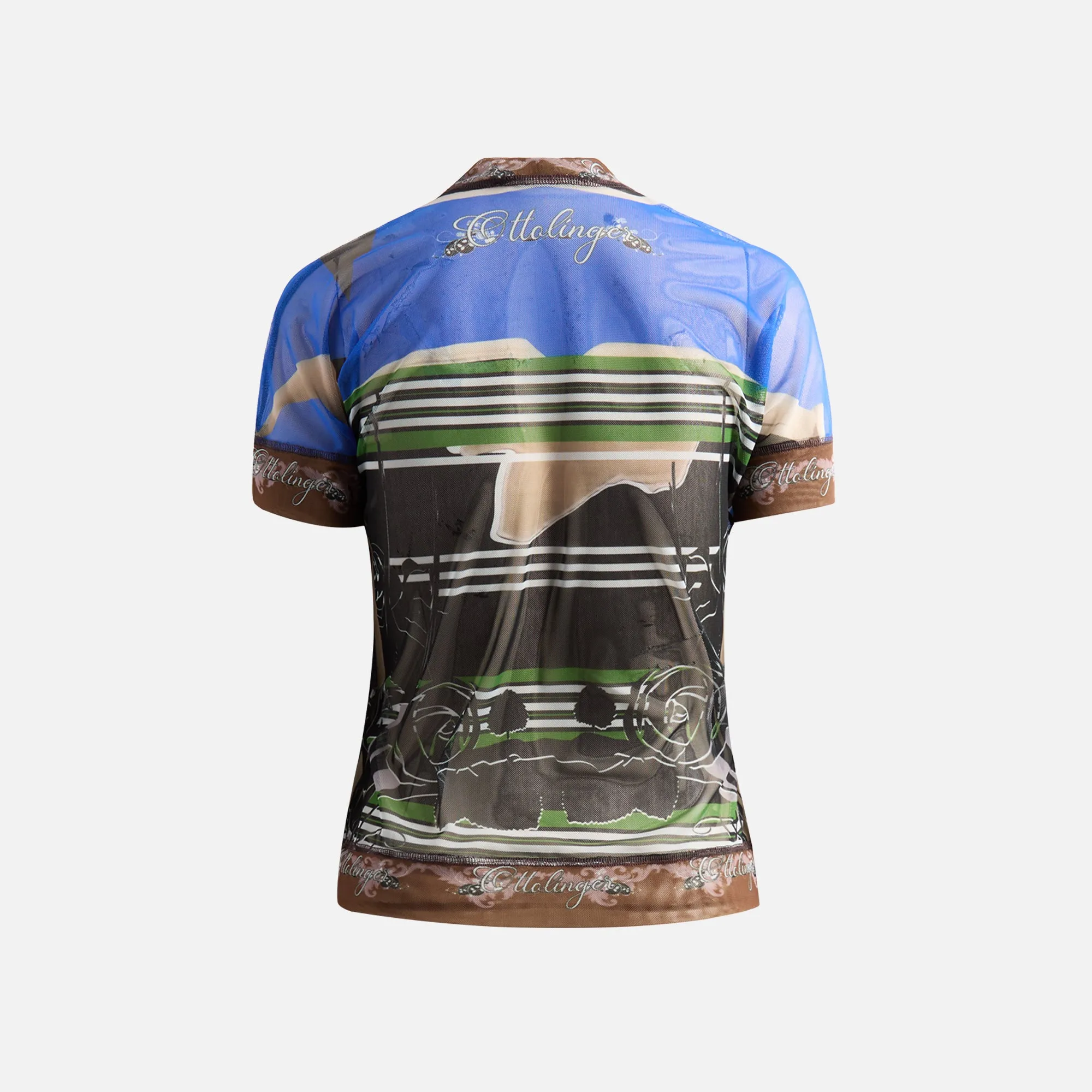 Ottolinger Mesh Deconstructed Short Sleeve - Polo Print sold by Kith product image thumbnail 2