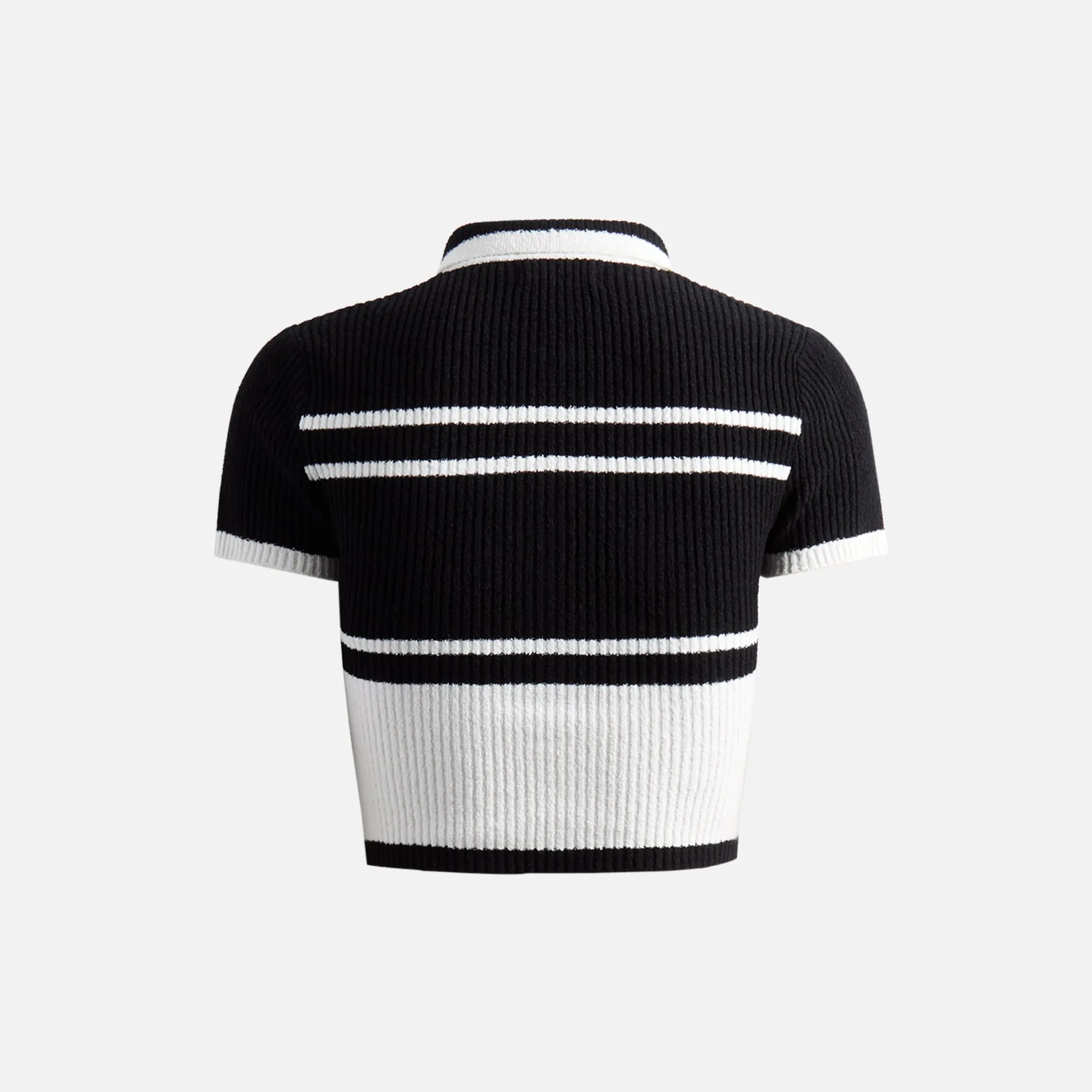 MISBHV Fluffy Cannes Cropped Polo - Black / White sold by Kith product image thumbnail 2