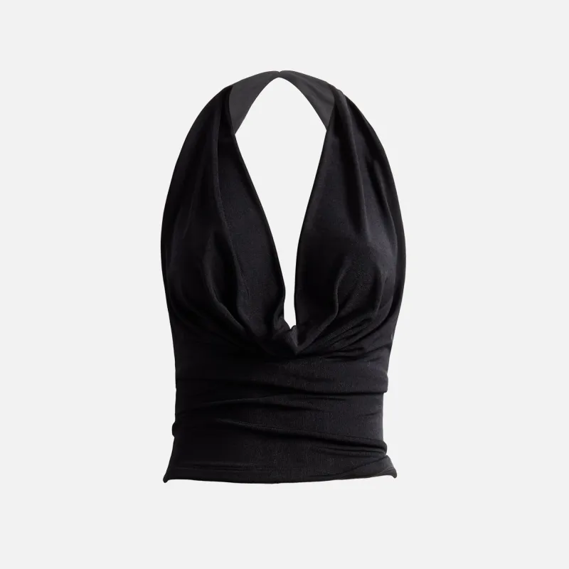 MISBHV Cowl Neck Top - Black sold by Kith