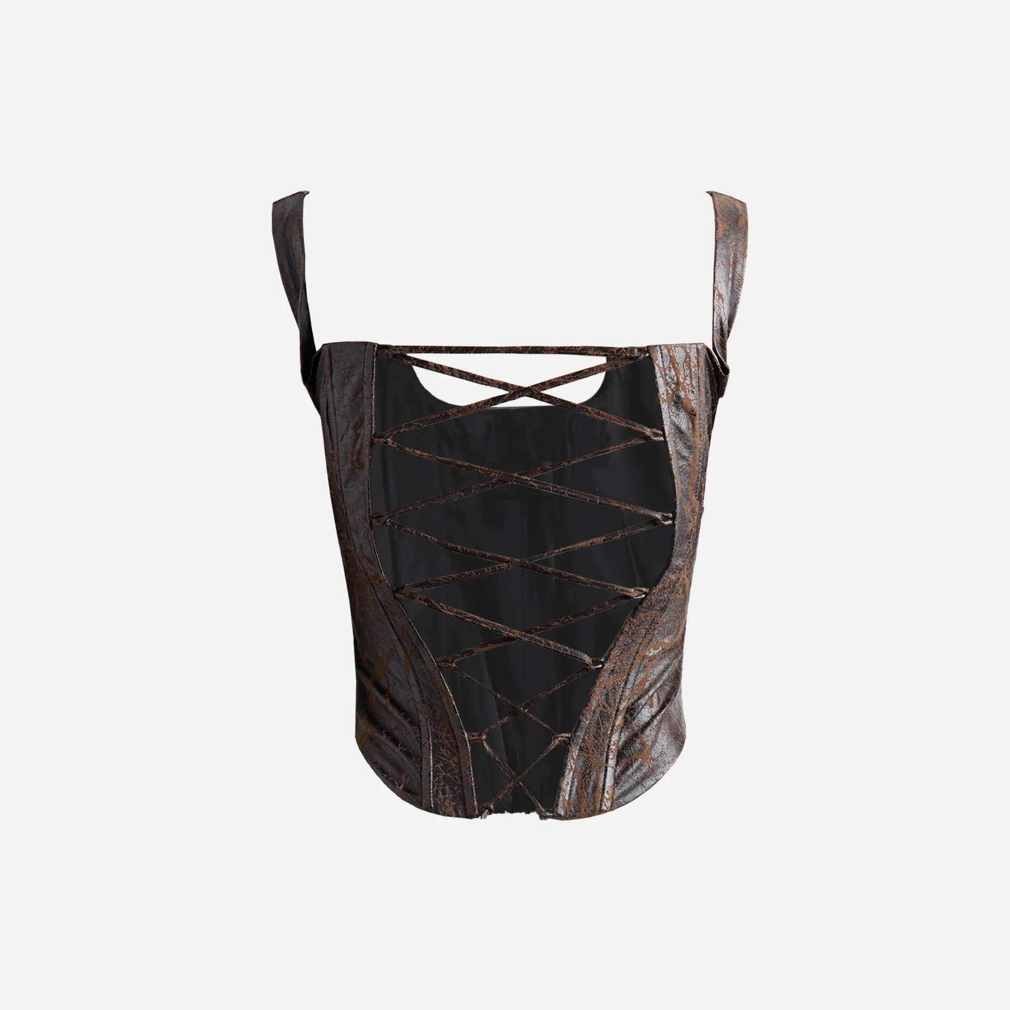 Kim Shui Amadiah Corset Top - Brown sold by Kith product image thumbnail 2