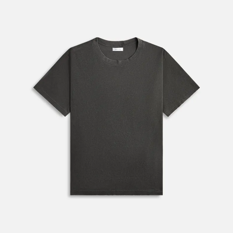 John Elliott Folsom Cropped Tee - Vintage Black sold by Kith