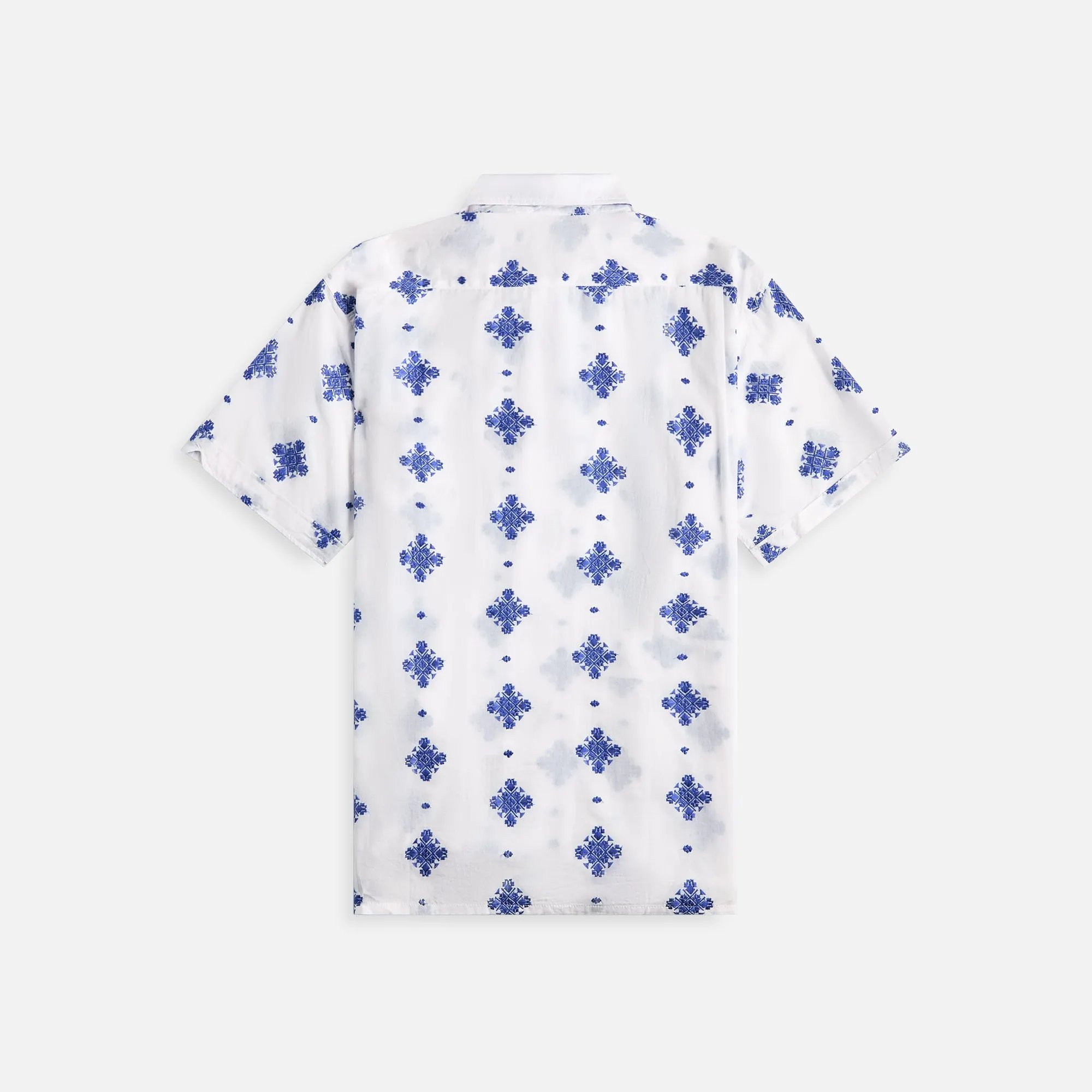 Engineered Garments Camp Shirt - White CP Crest Embroidery Sheeting sold by Kith product image thumbnail 2