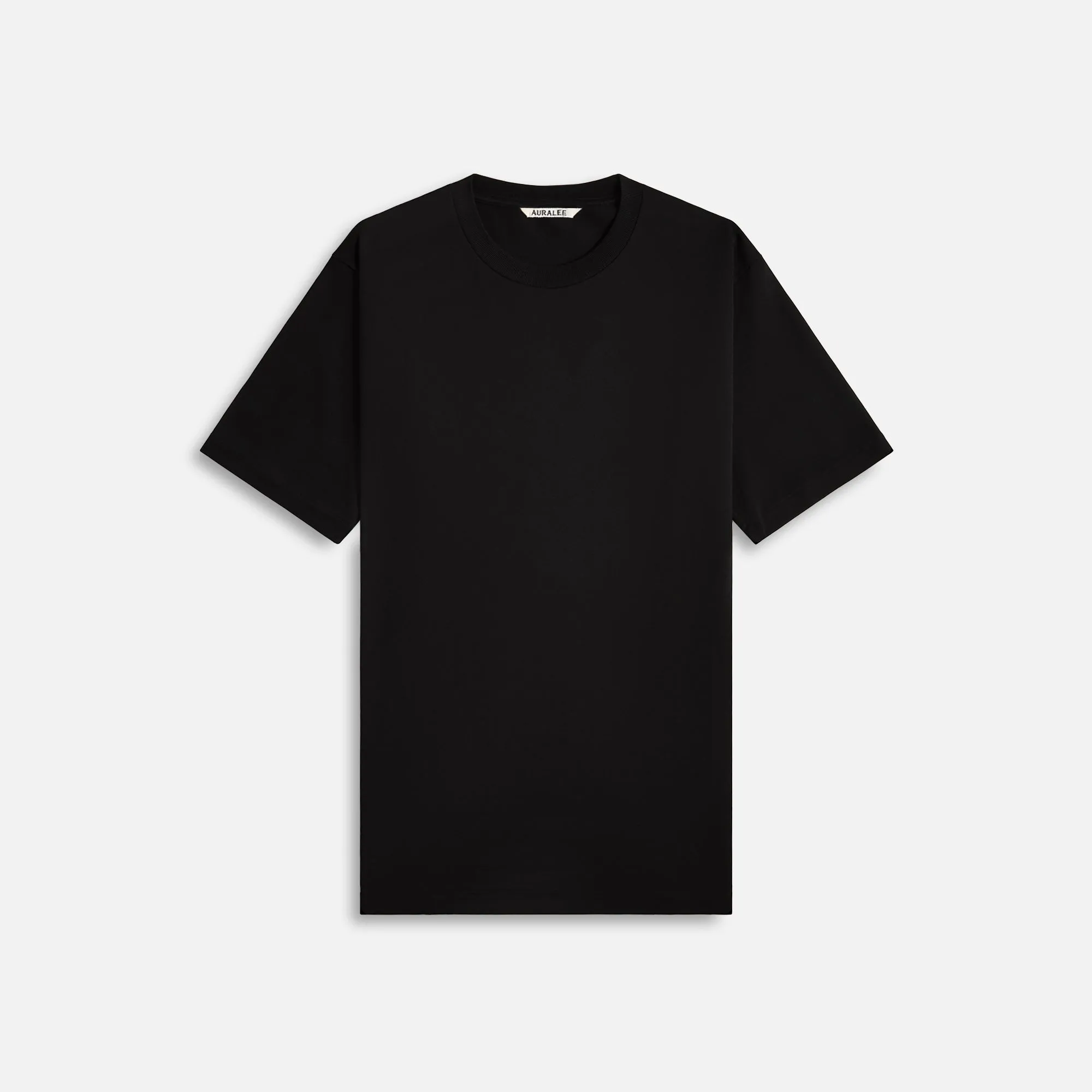 Auralee Luster Plaiting Tee - Black sold by Kith