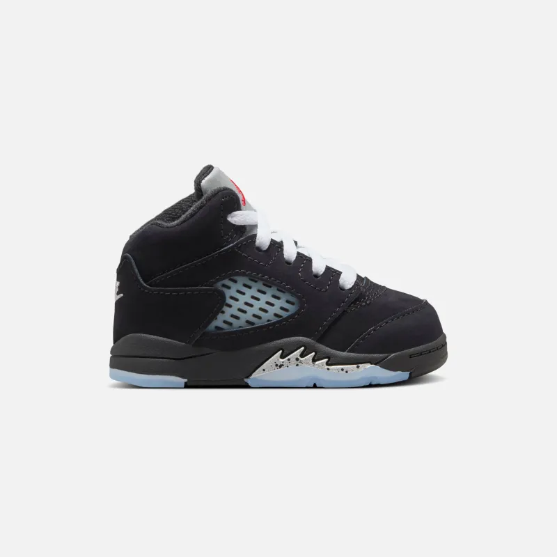 Jordan TD Air Jordan 5 Retro OG Reimagined - Black / Metallic Silver / Fire Red / White sold by Kith