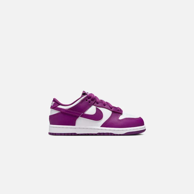 Nike PS Dunk Low - White / Viotech / White sold by Kith