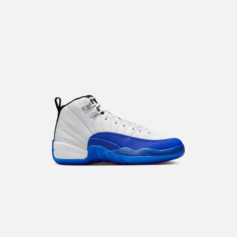 Jordan GS Air Jordan 12 - White / Black / Game Royal sold by Kith