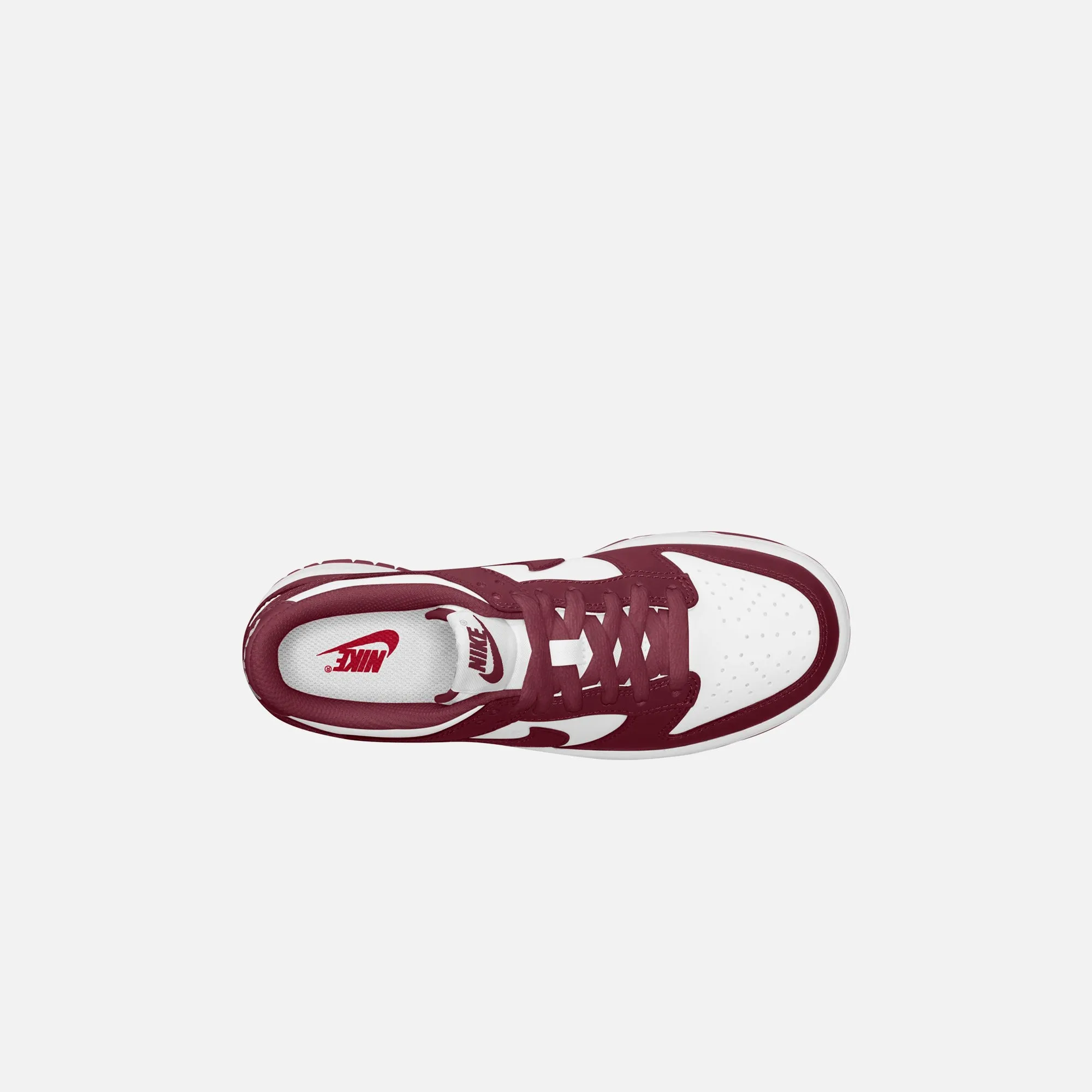Nike GS Dunk Low - White / Gym Red / Redwood sold by Kith product image thumbnail 4