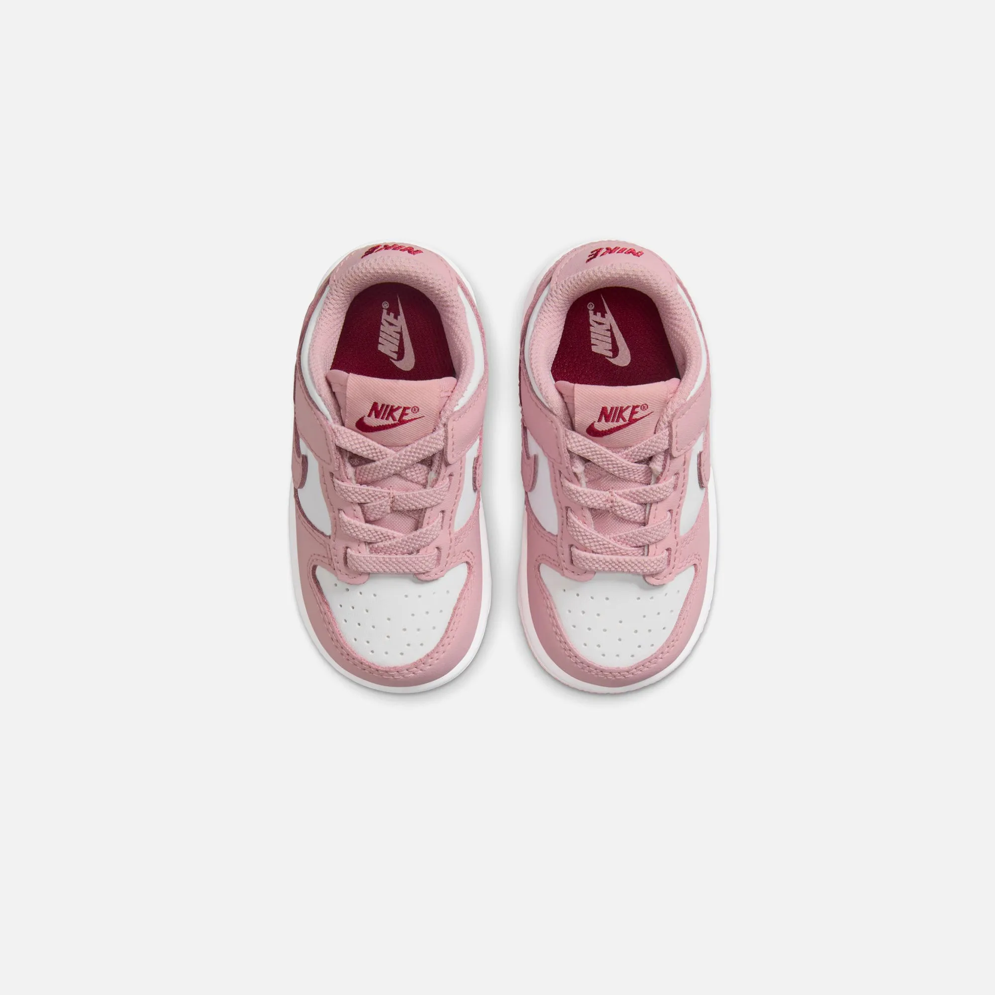 Nike TD Dunk Low - White / Pink Glaze / Pomegranate sold by Kith product image thumbnail 4